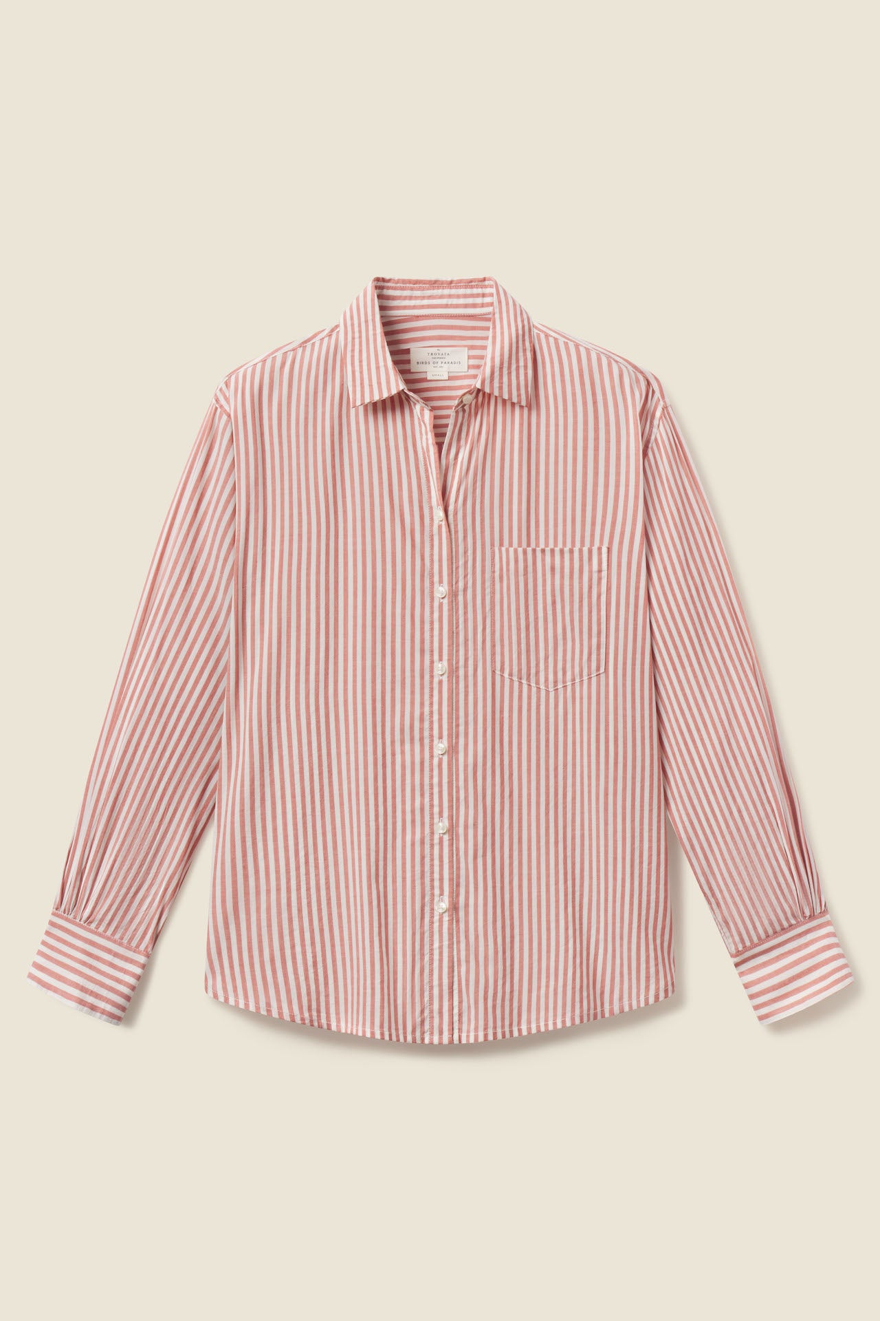 Blake Oversized Shirt Brandy Stripe Blake Oversized Shirt Brandy Stripe