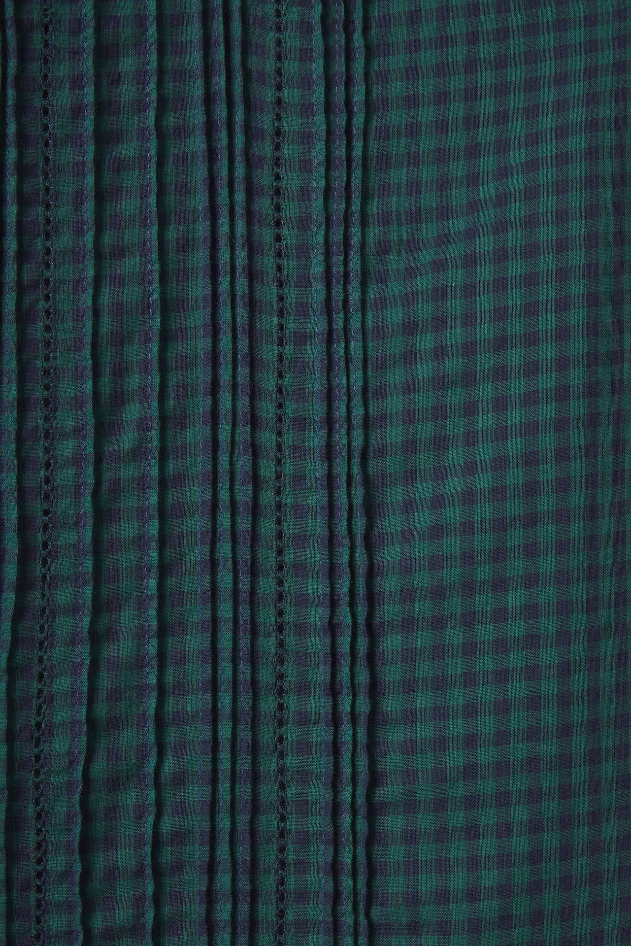 Millie Blouse Sea Pine Check
