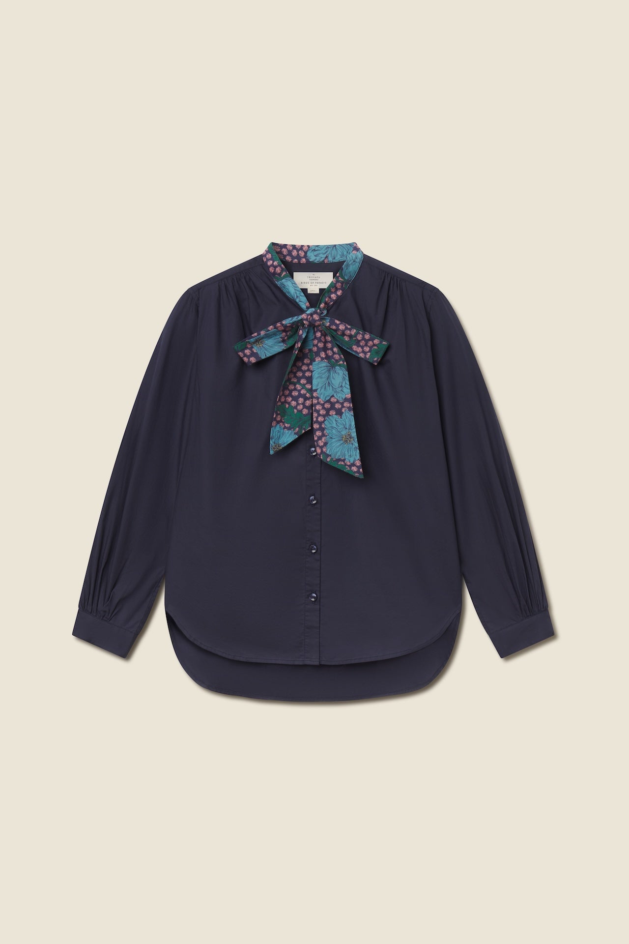 Trovata Mary Todd blouse in Navy, cotton