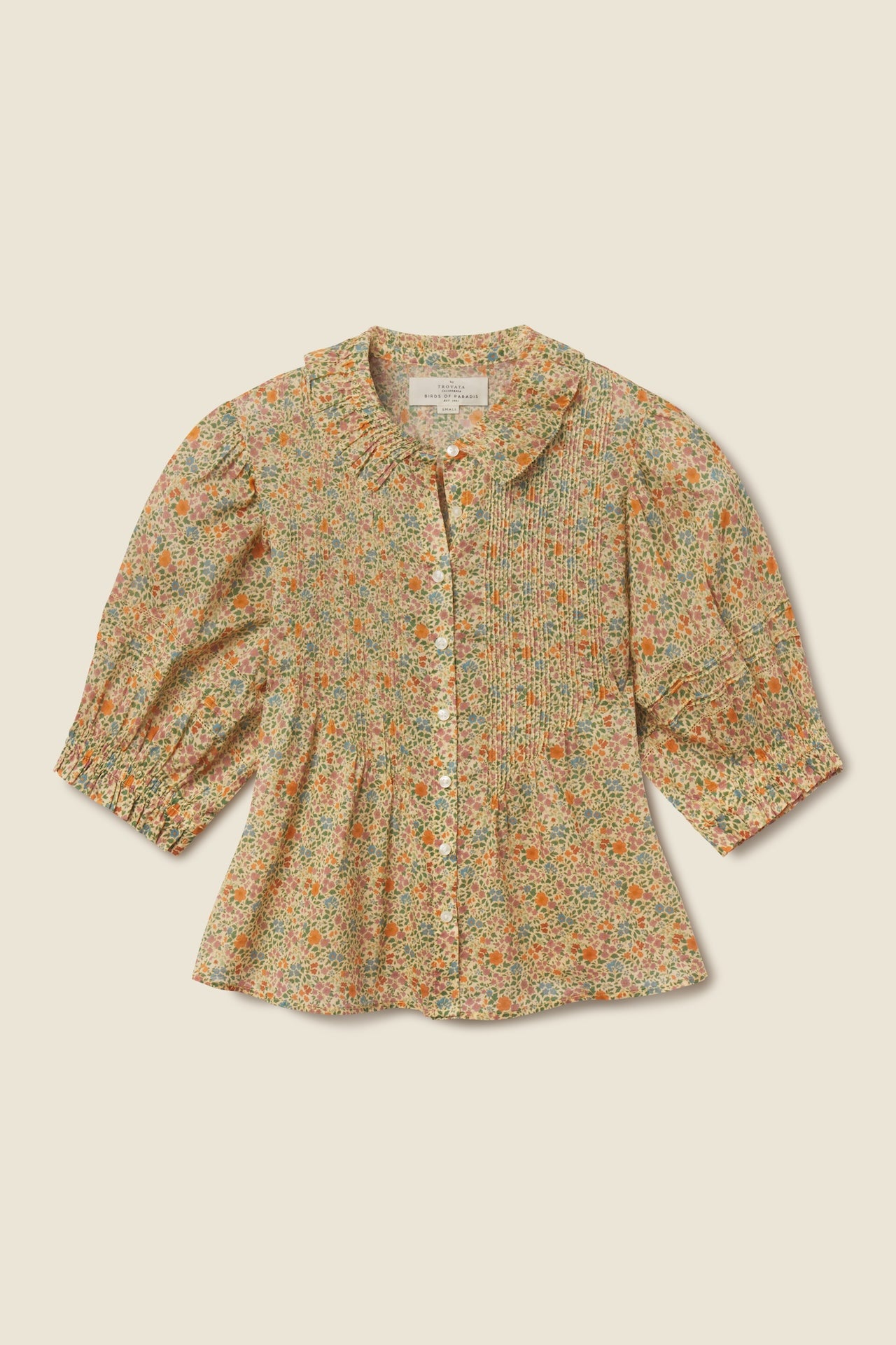 Trovata Jess blouse in Gardenette, cotton