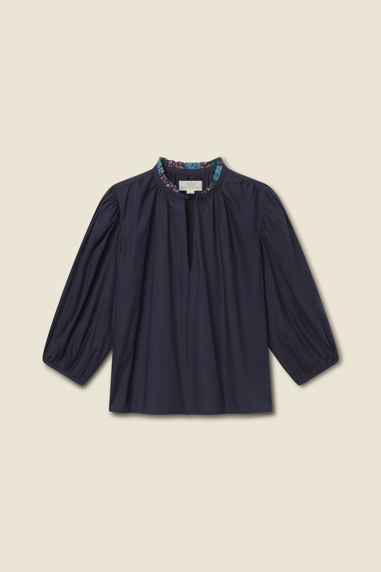 Trovata Orly blouse in Navy, cotton