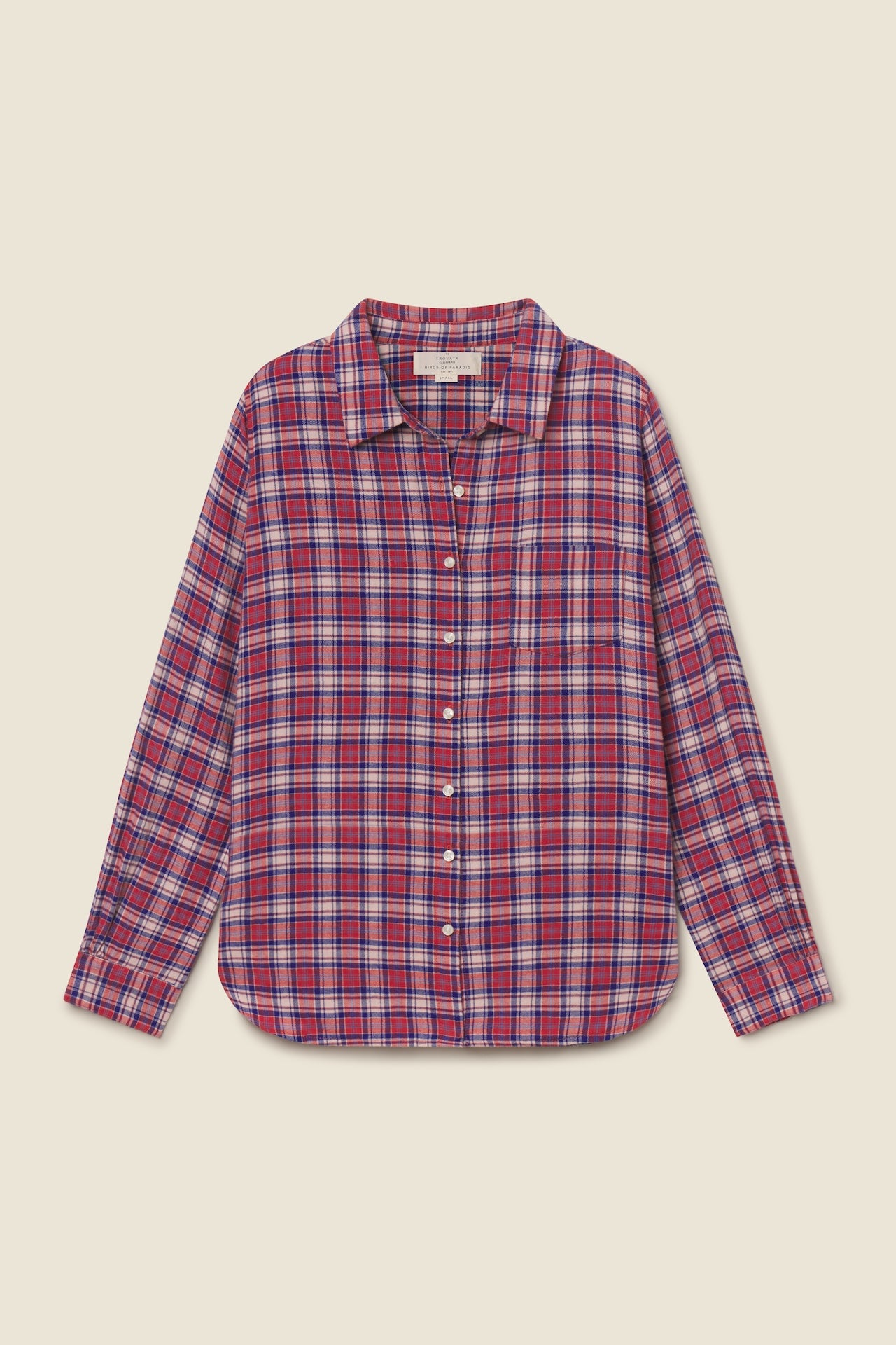 Trovata Gracie shirt in Lakeside Plaid, cotton