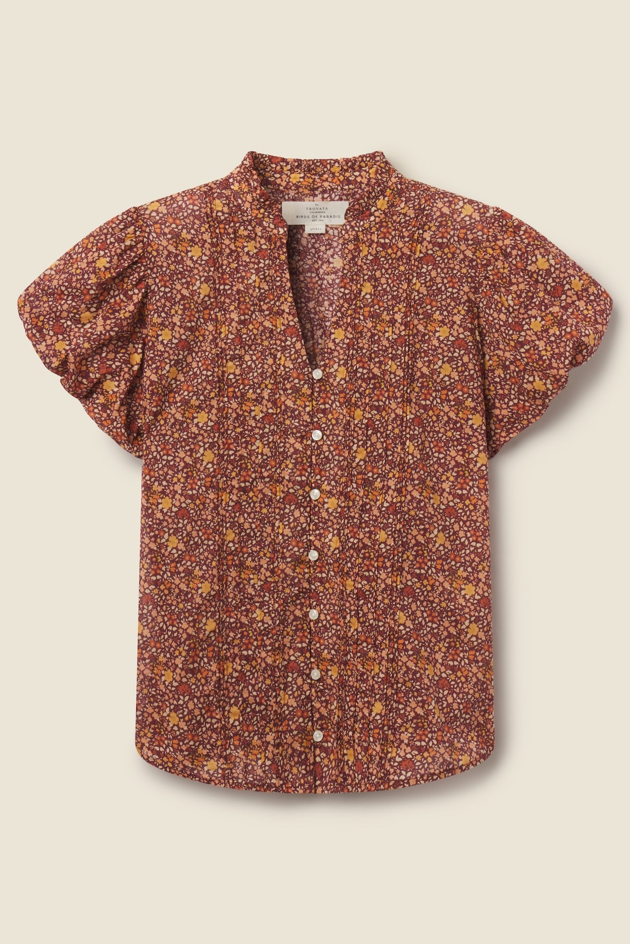 Trovata Luna blouse in Briarwood, cotton