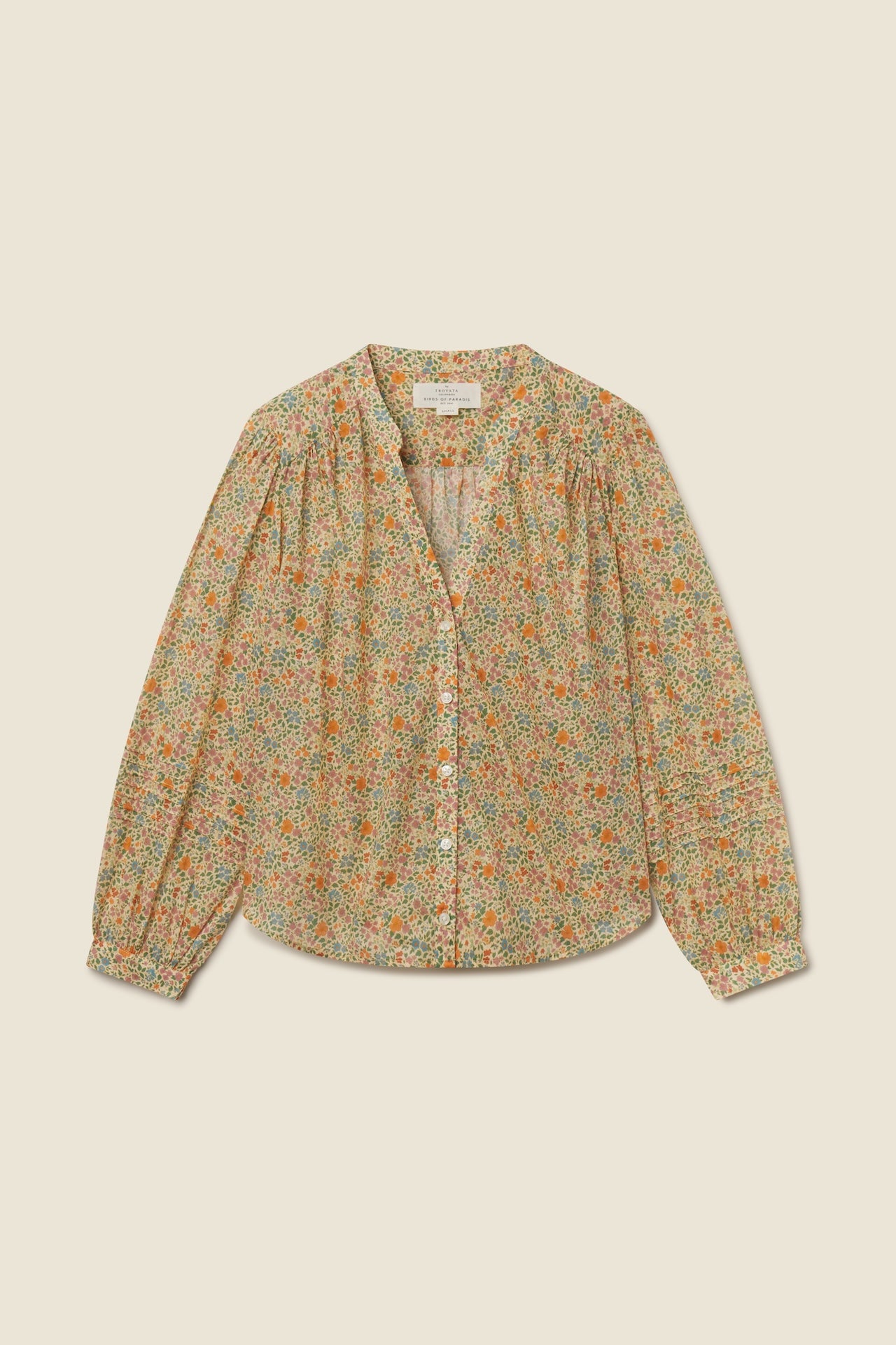 Trovata Pauline blouse in Gardenette, cotton