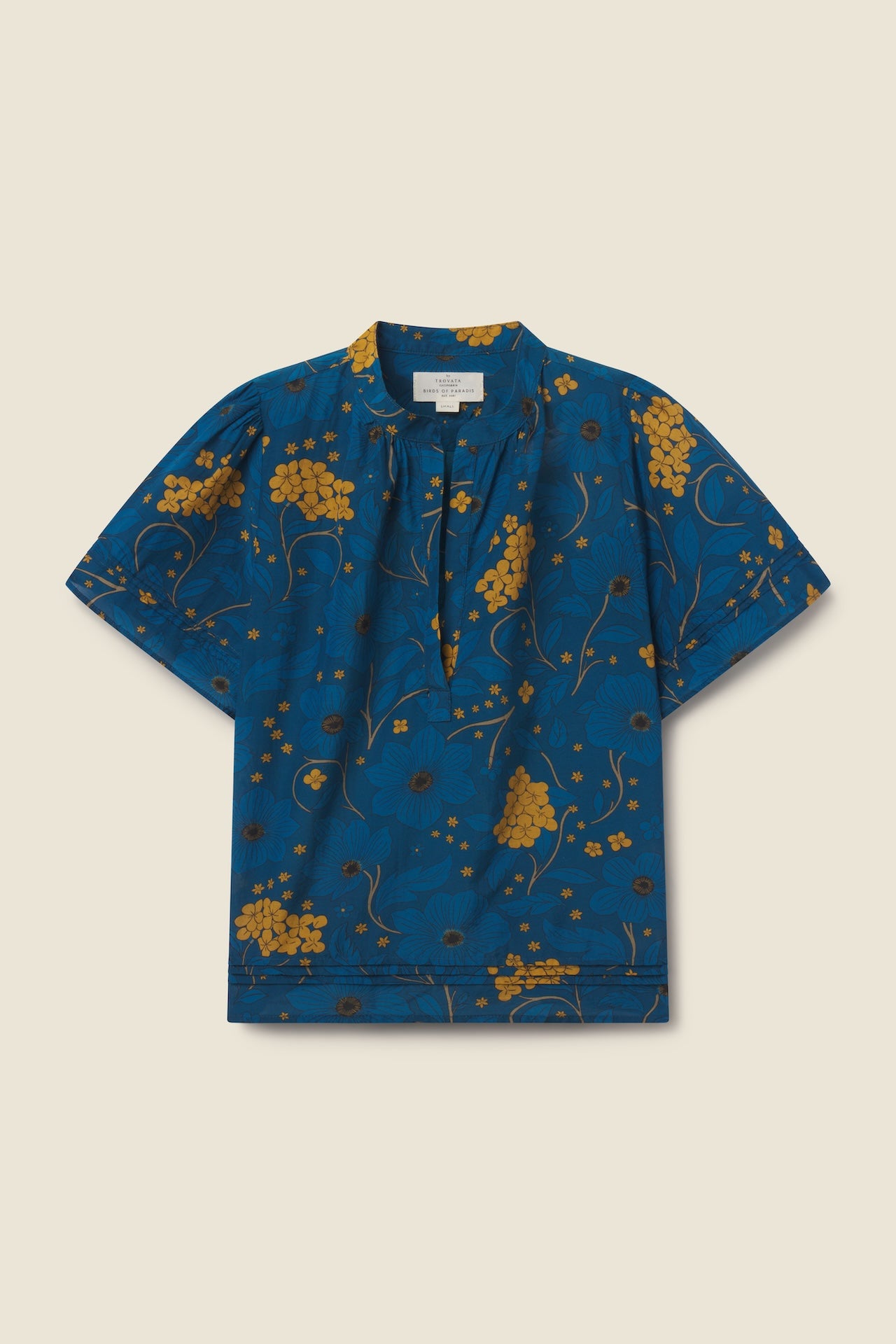 Trovata Alana blouse in Stella Flora, cotton-viscose blend