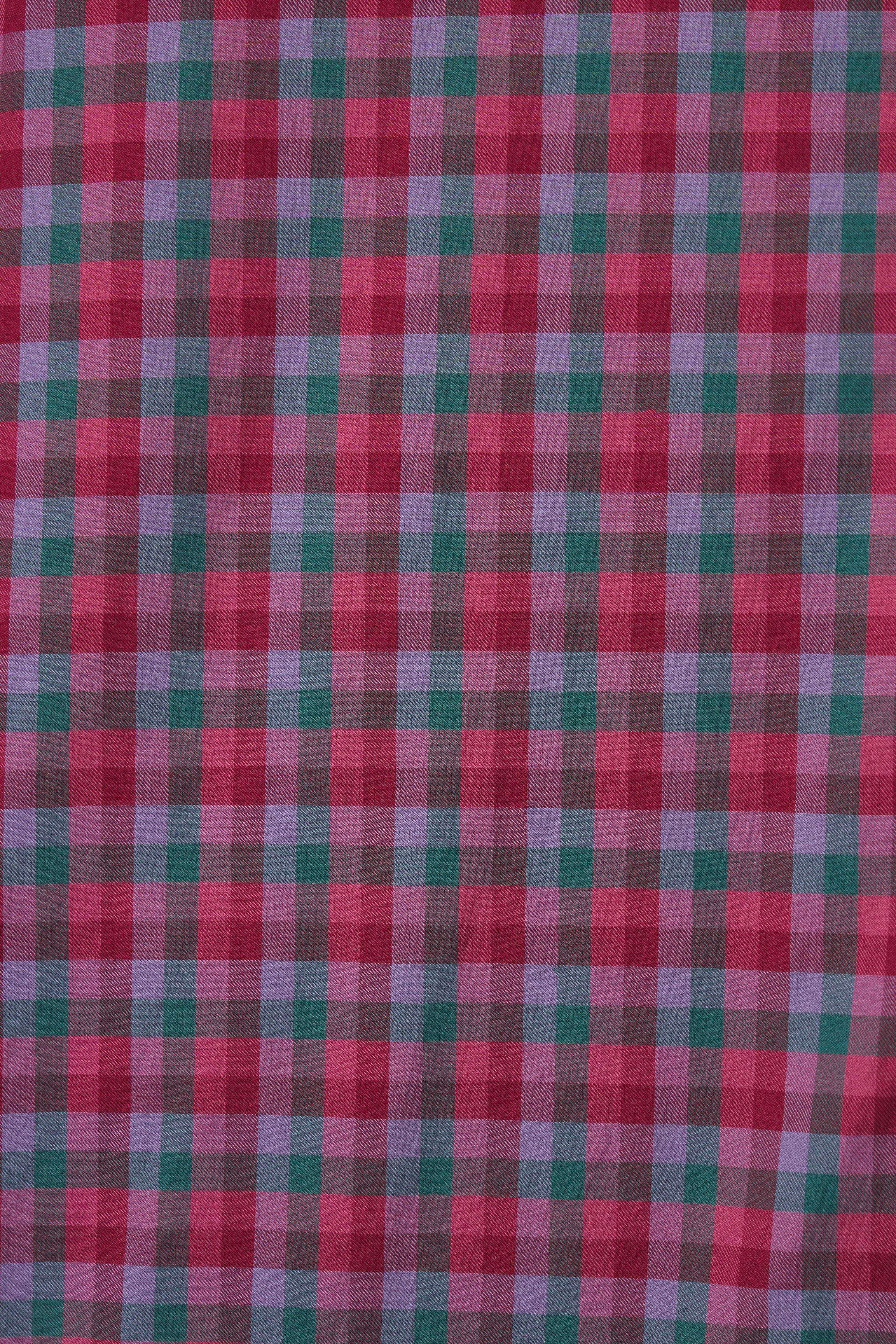 Blake Oversized Shirt Poppy & Pine Check