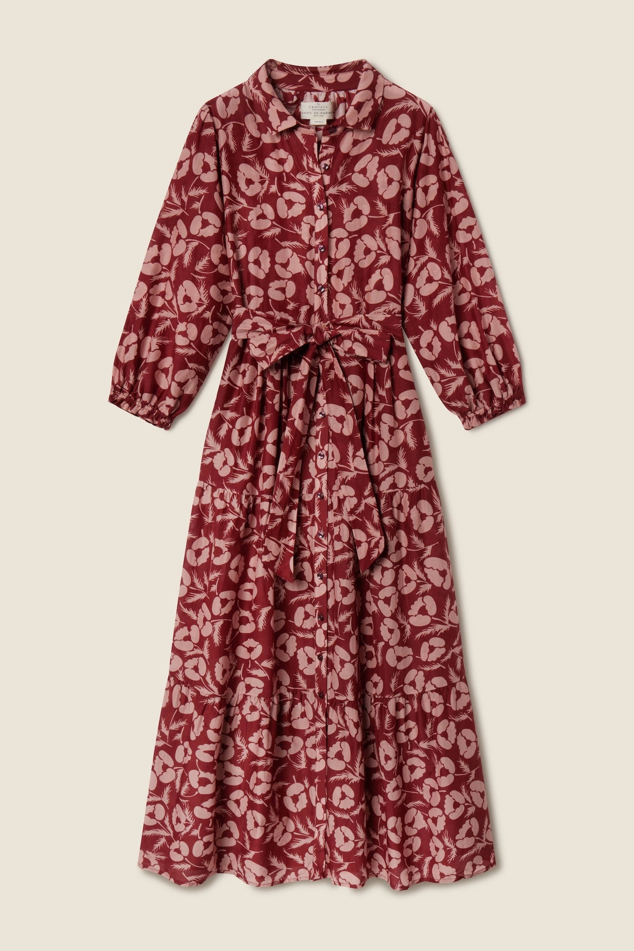 knee length dresses for ladies For Love & Lemons Floral Polka Dot Midi Dress main image 1