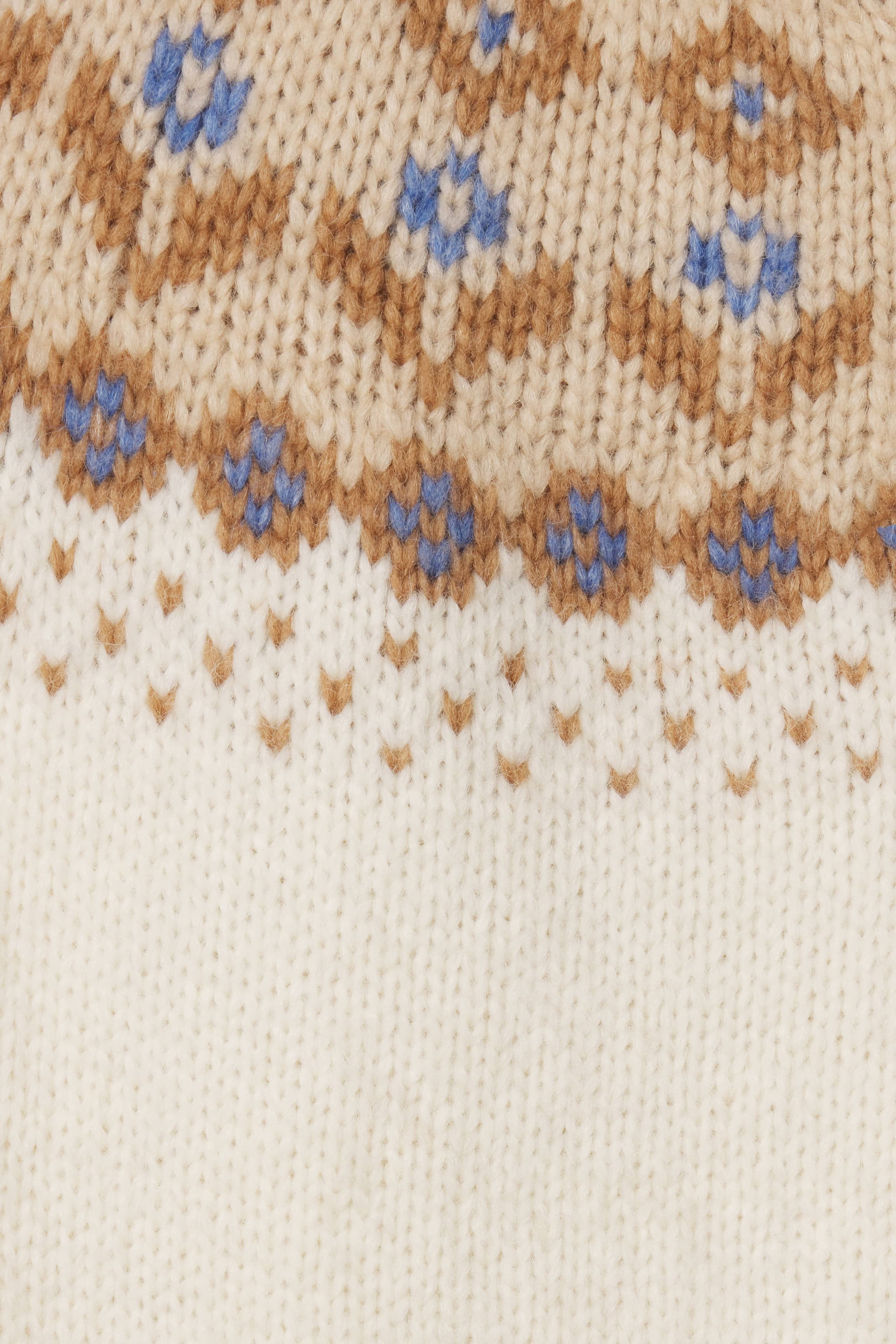 Juneau Sweater Antique White Fairisle