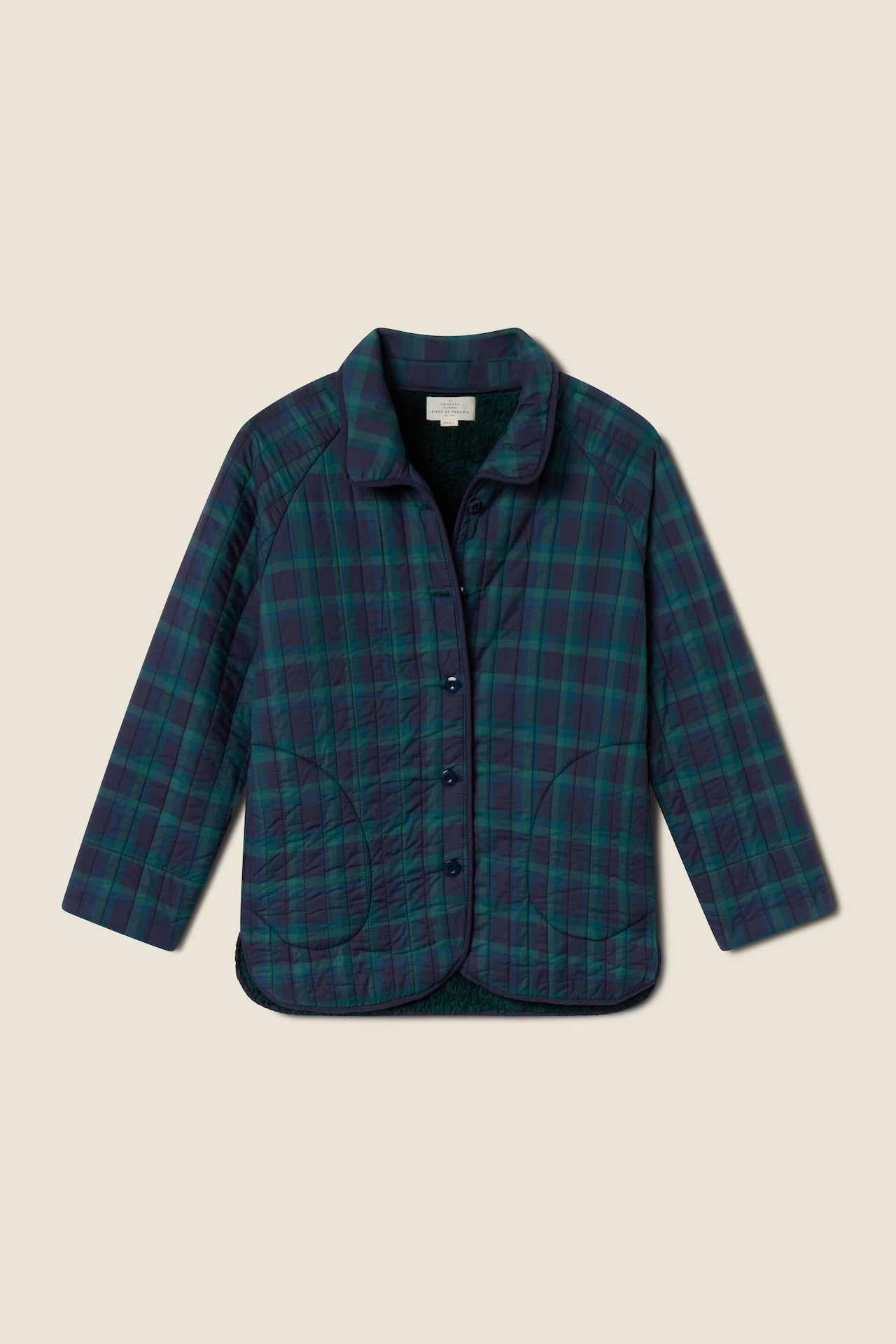 Ginny Quilted Jacket Nocturne Plaid