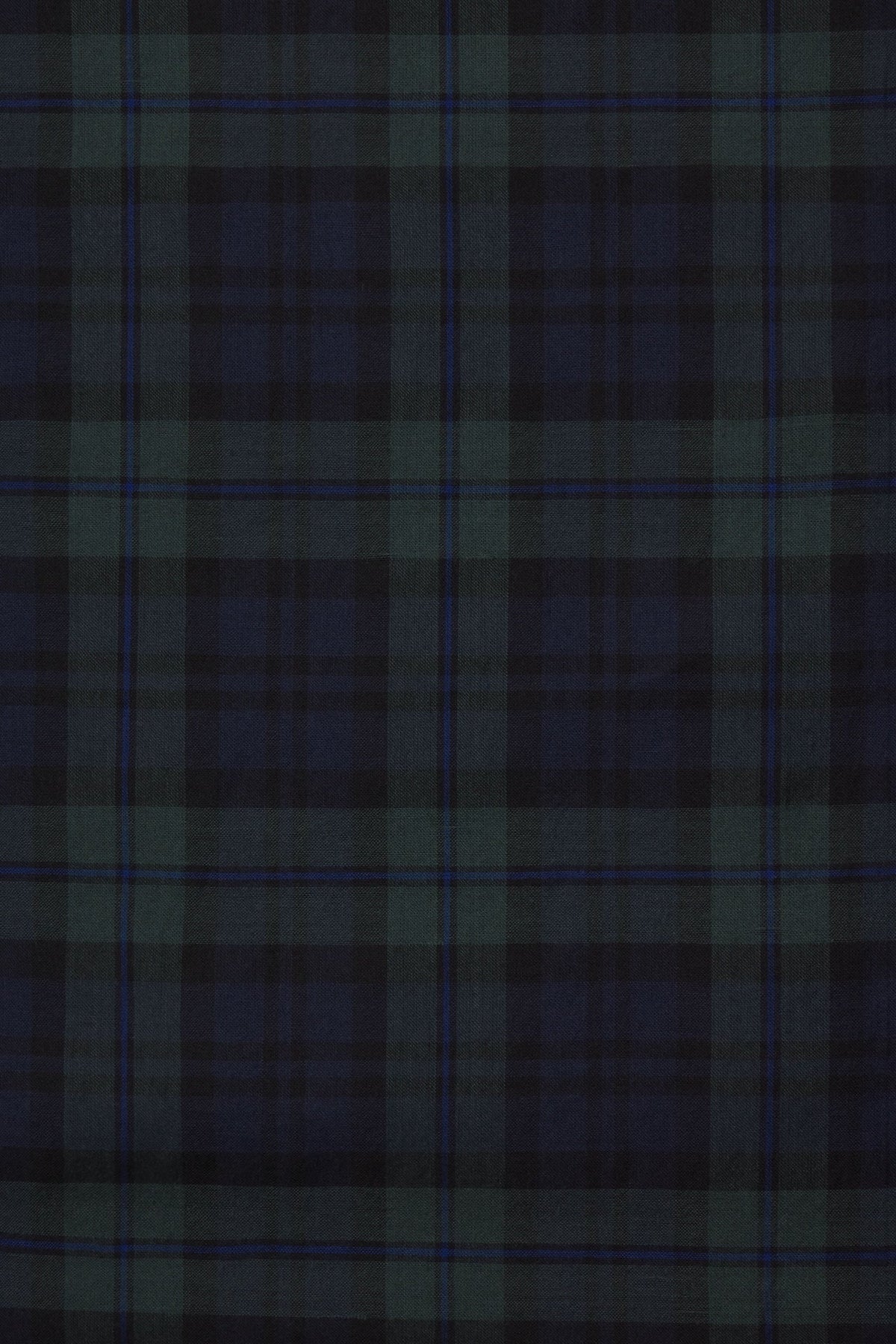 Trovata Spruce Plaid fabric swatch, cotton