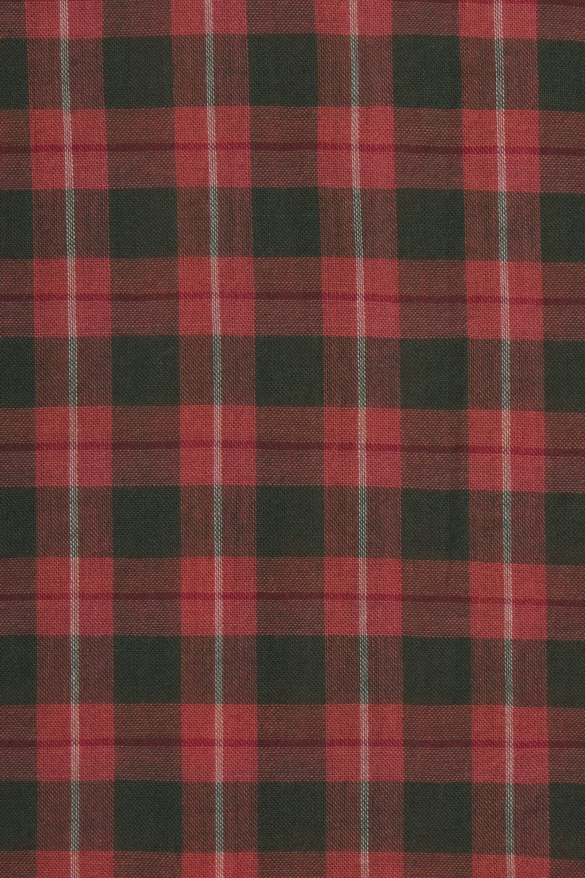 Trovata Maple Check fabric swatch, cotton