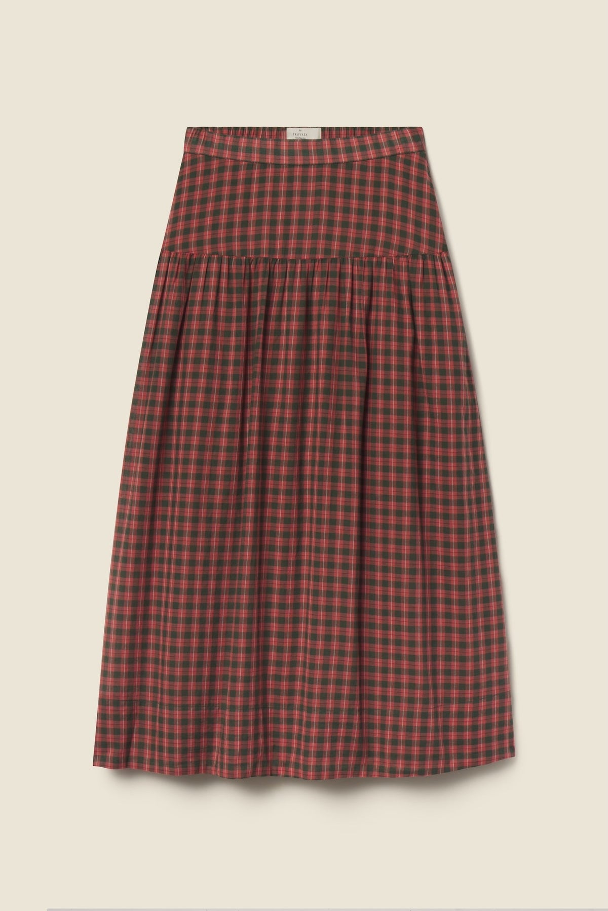 Trovata Lydia skirt in Maple Check, cotton