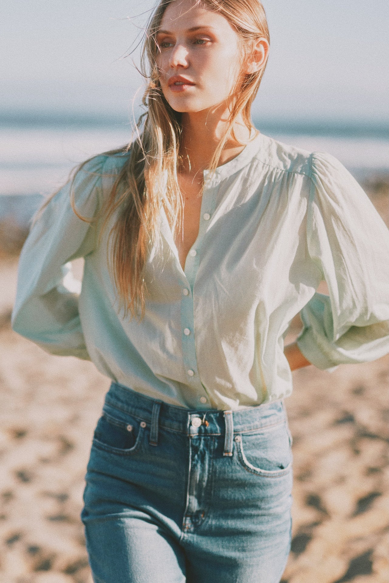Clara Blouse Green Lilly