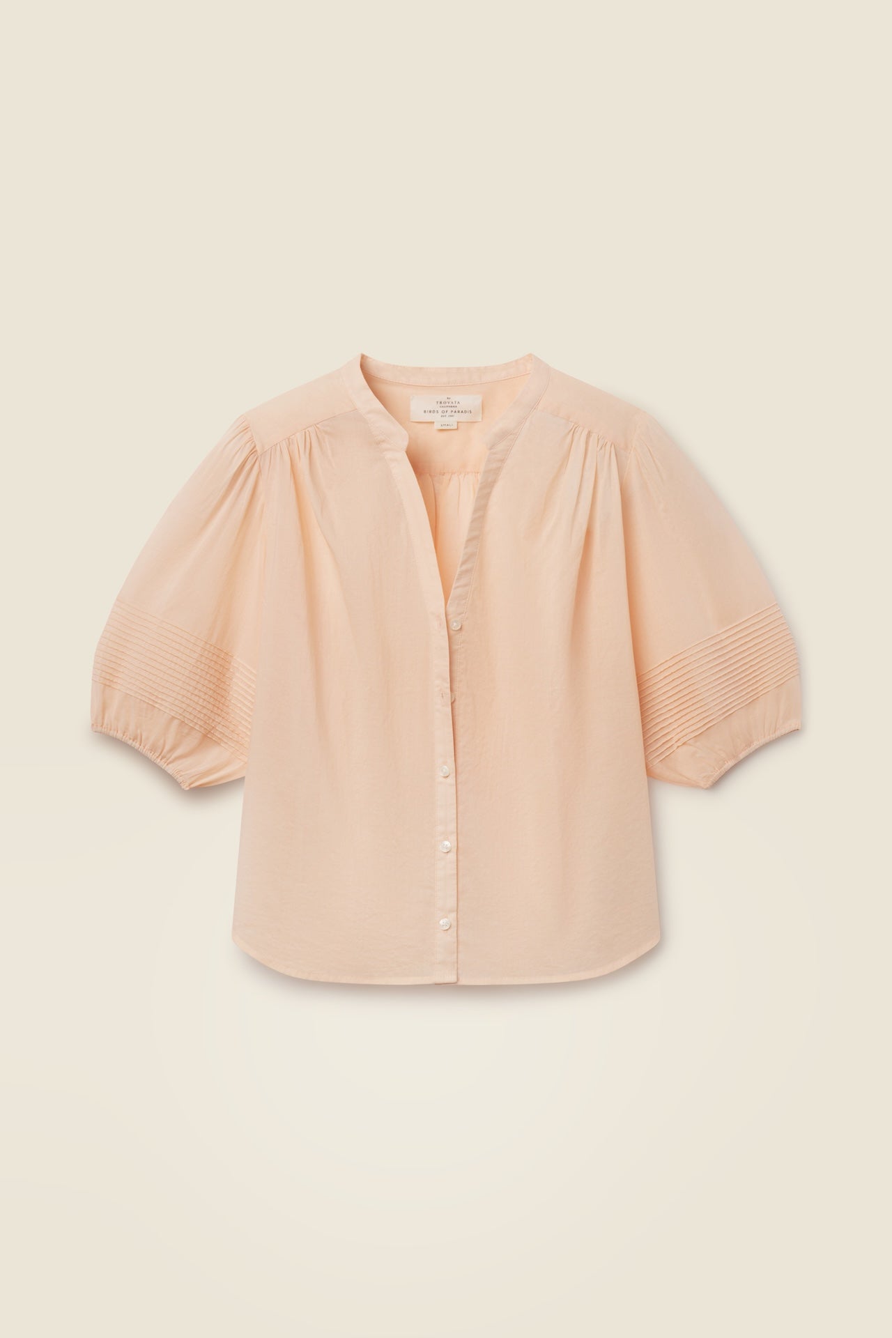 Loren Blouse in Pastel Rose Tan | Trovata