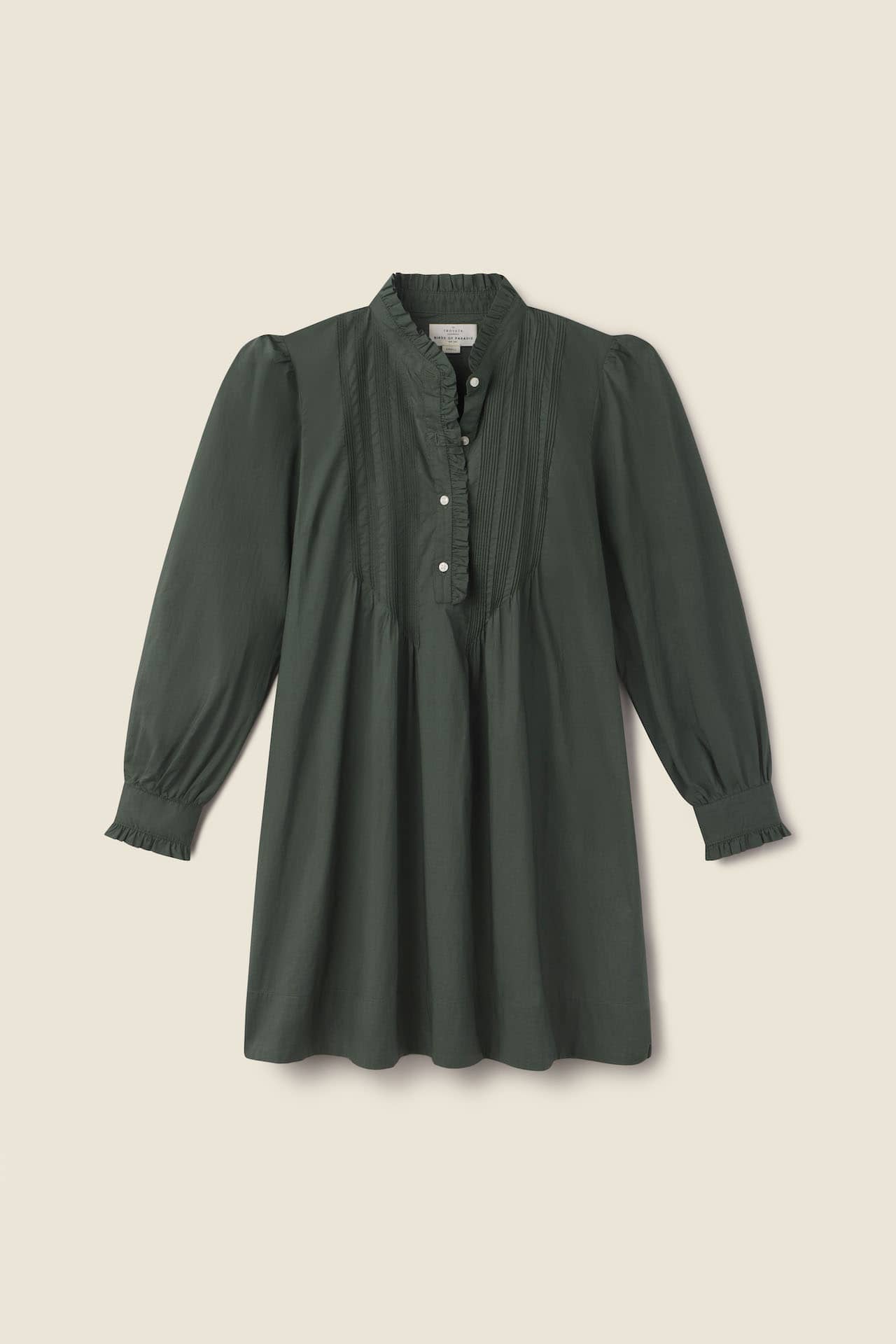 Eve Shift Dress Thyme Poplin