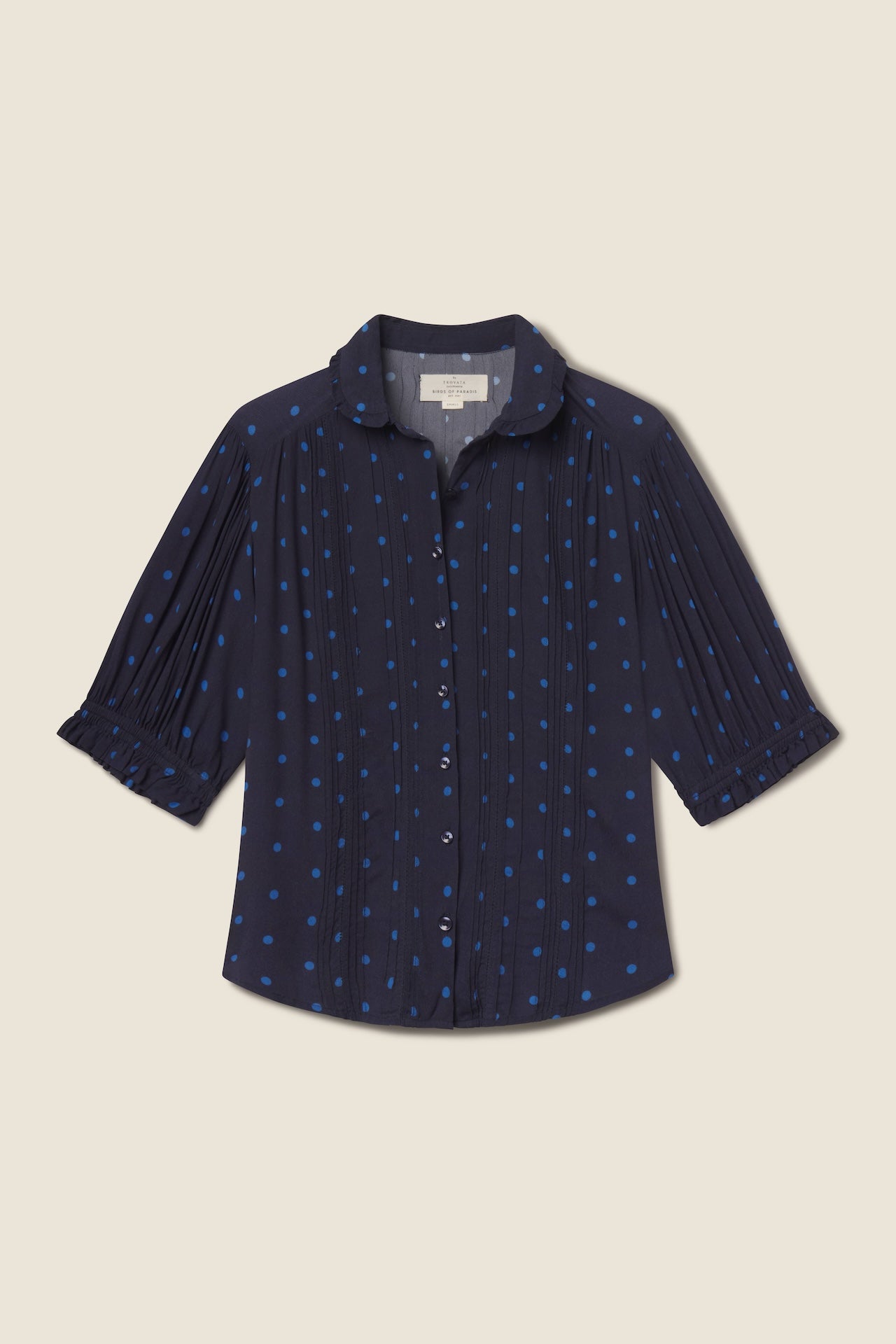 Gemma Blouse Azure Polka Dot