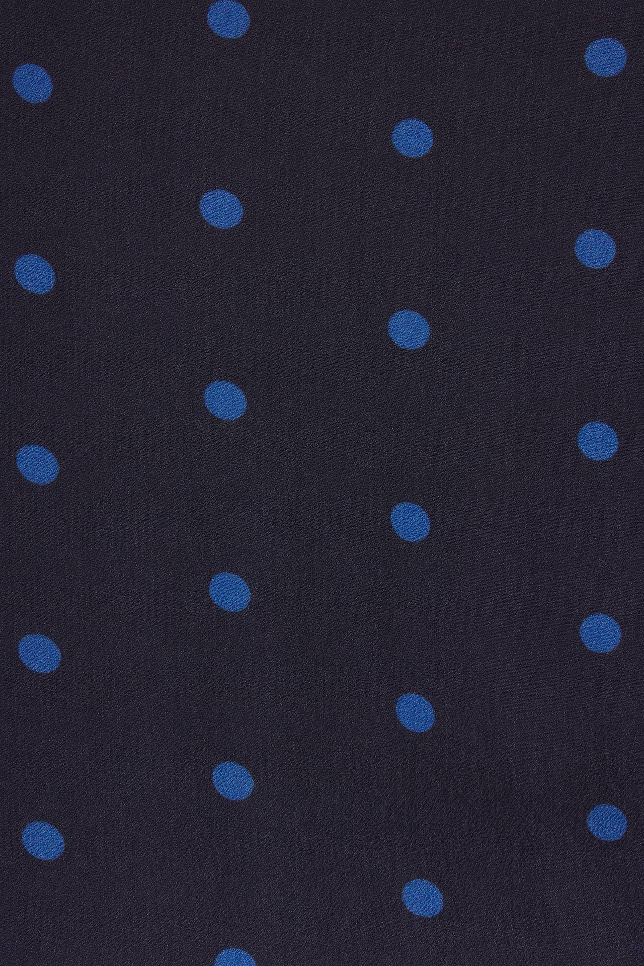 Amara Blouse Azure Polka Dot