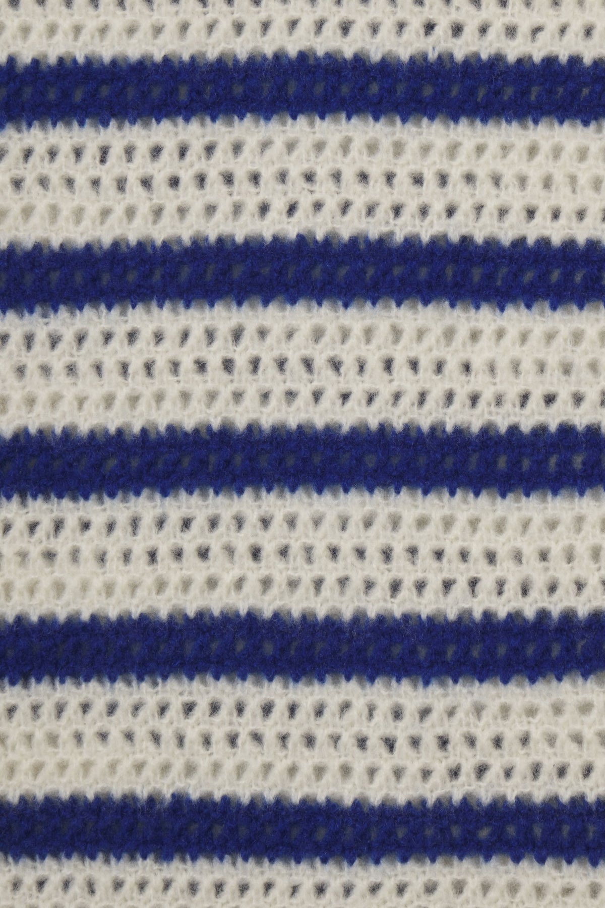 Trovata Blue Stripe fabric swatch, cotton