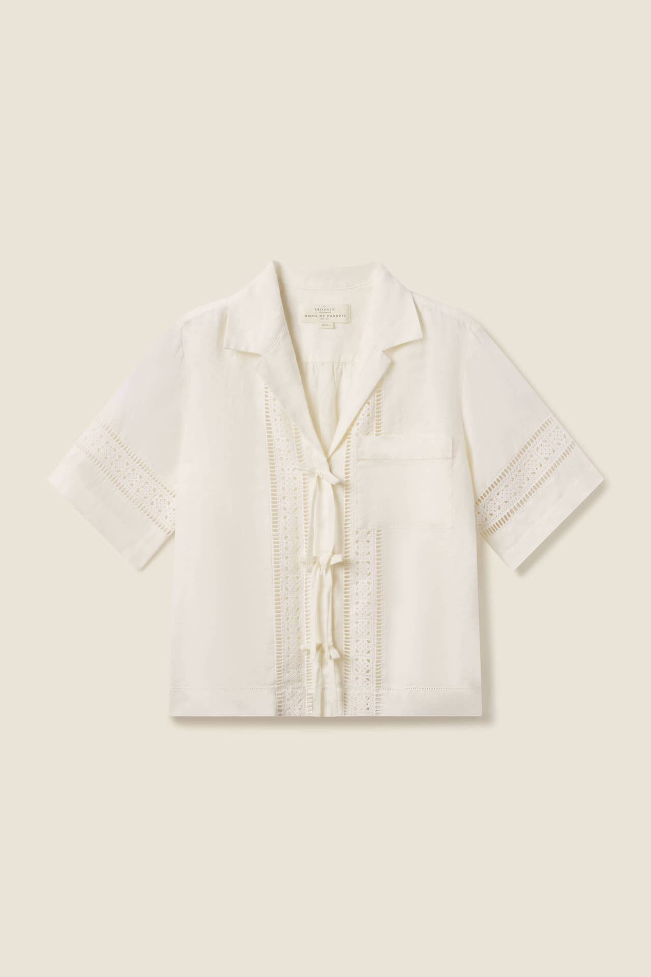 Inez Shirt Ivory Linen