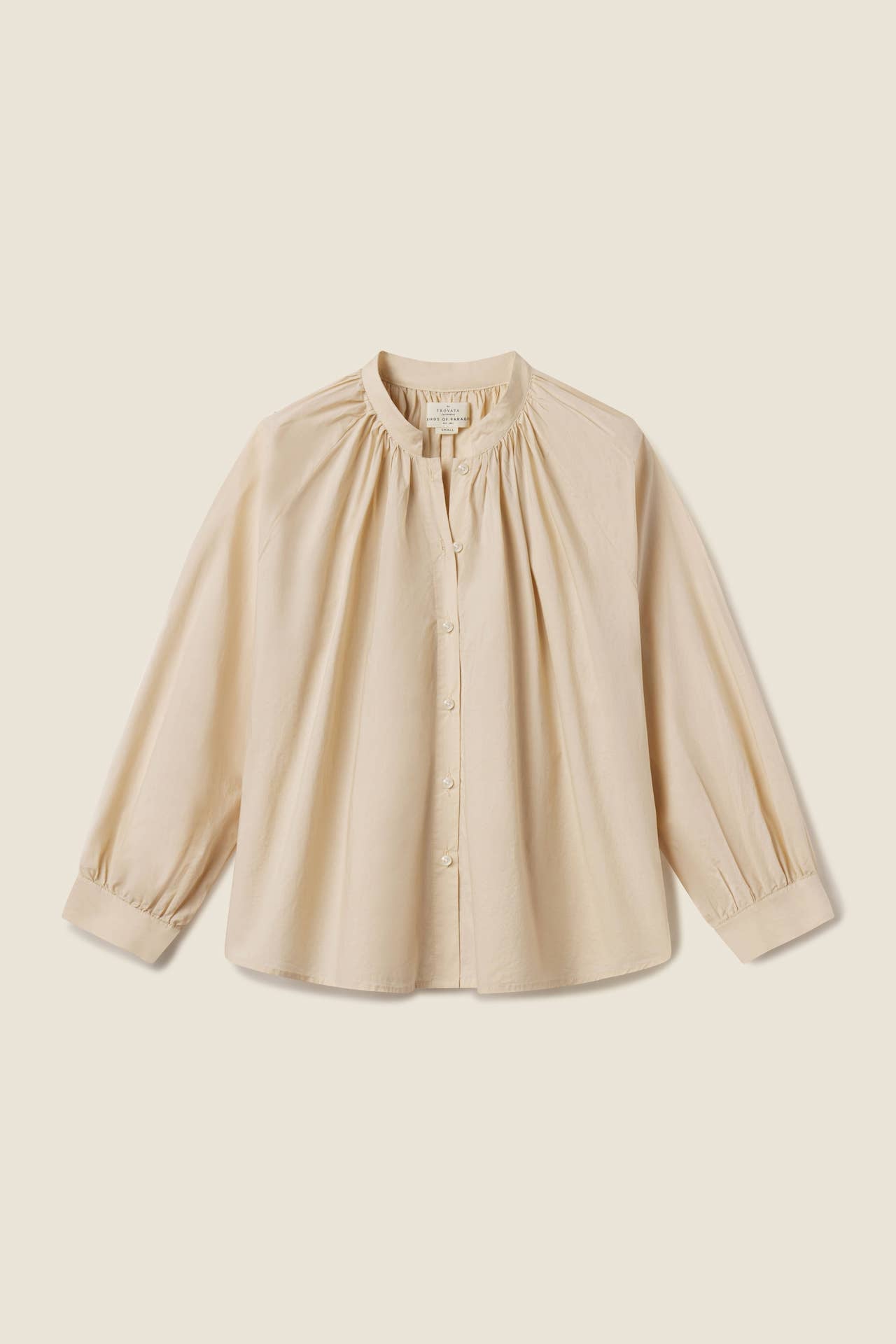 Mena Blouse Tahini Poplin
