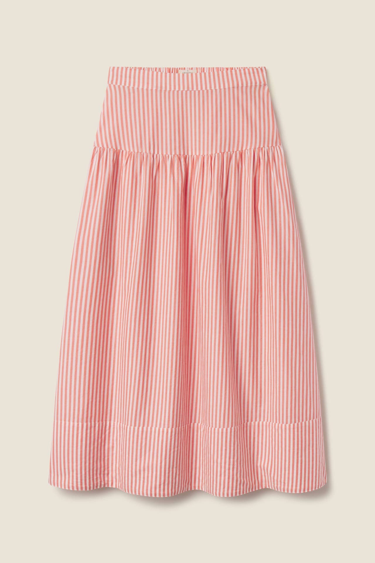 Lydia Skirt Red Coastal Stripe
