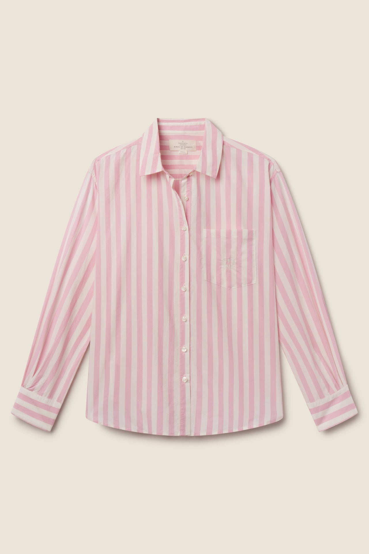 Blake Oversized Shirt Pink Stripe