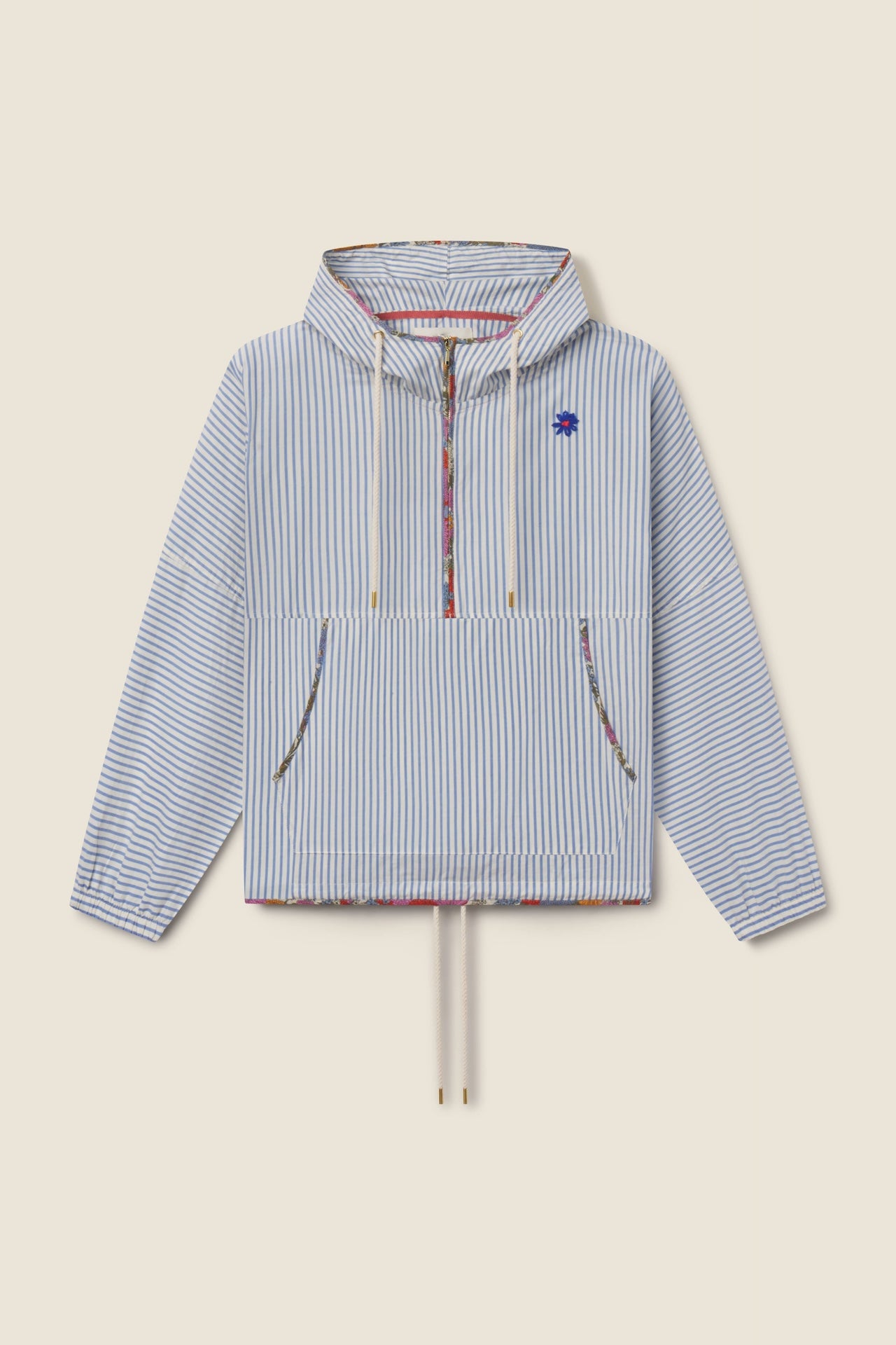 lovers and friends andi maxi dress Birds of Paradis Andi Windbreaker Seaside Stripe | Blue/Stripe | Size M