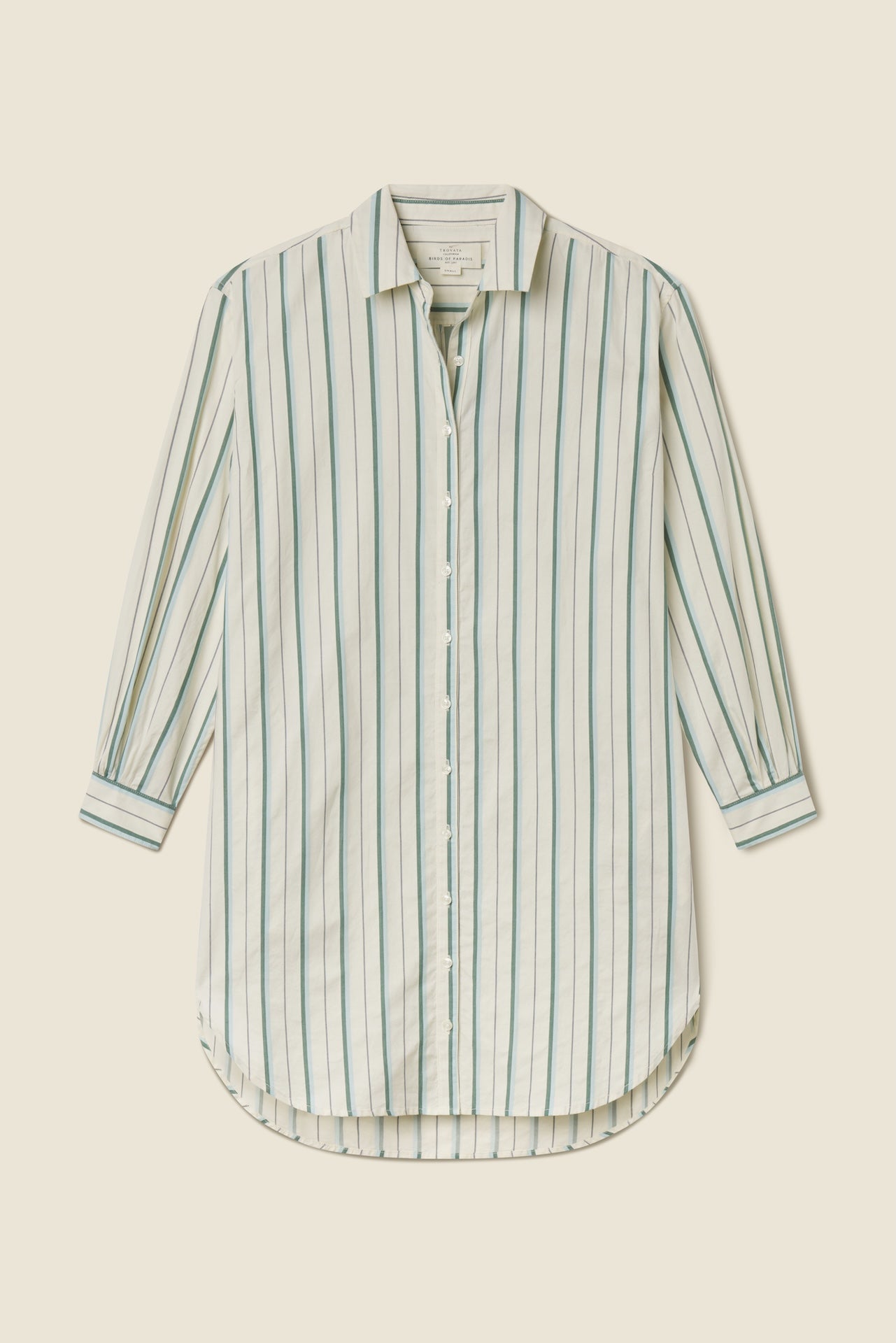 Callie Dress Verde Stripes