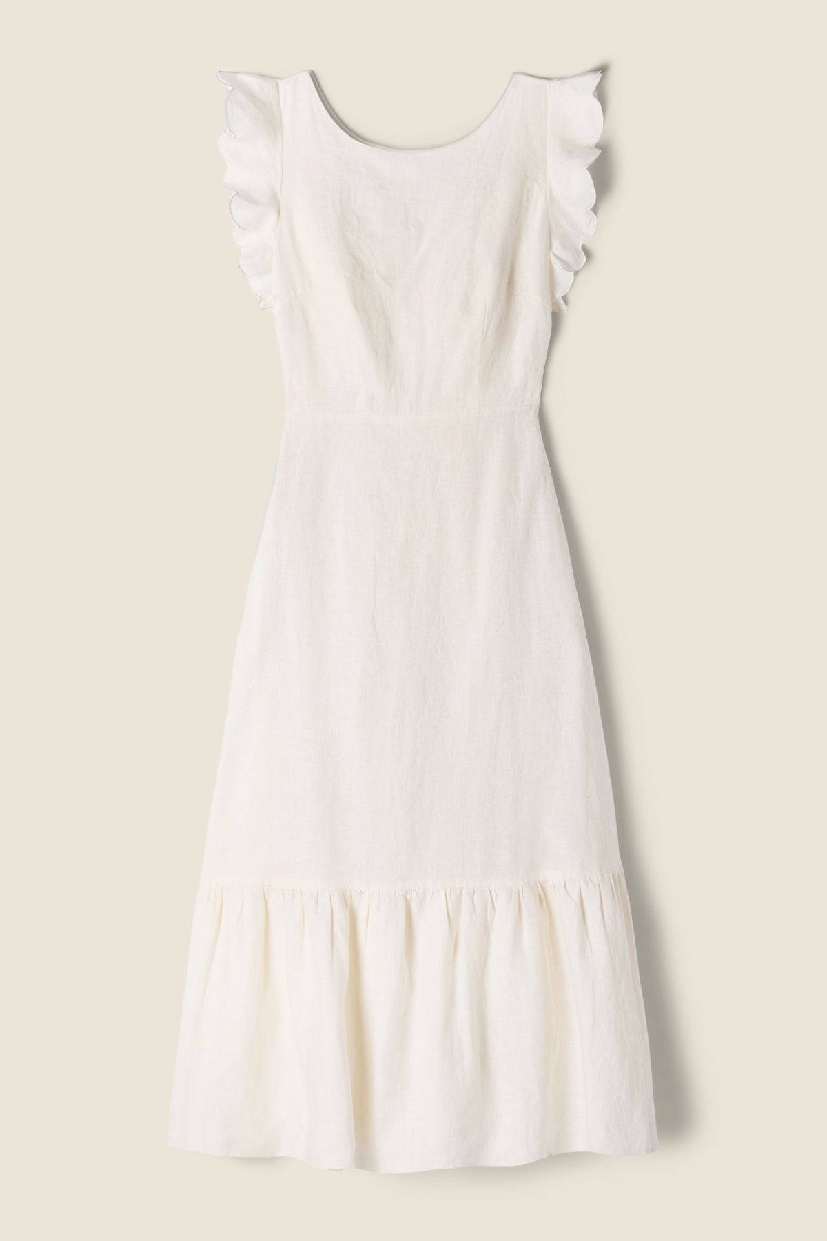 Rosa Dress Ivory Linen