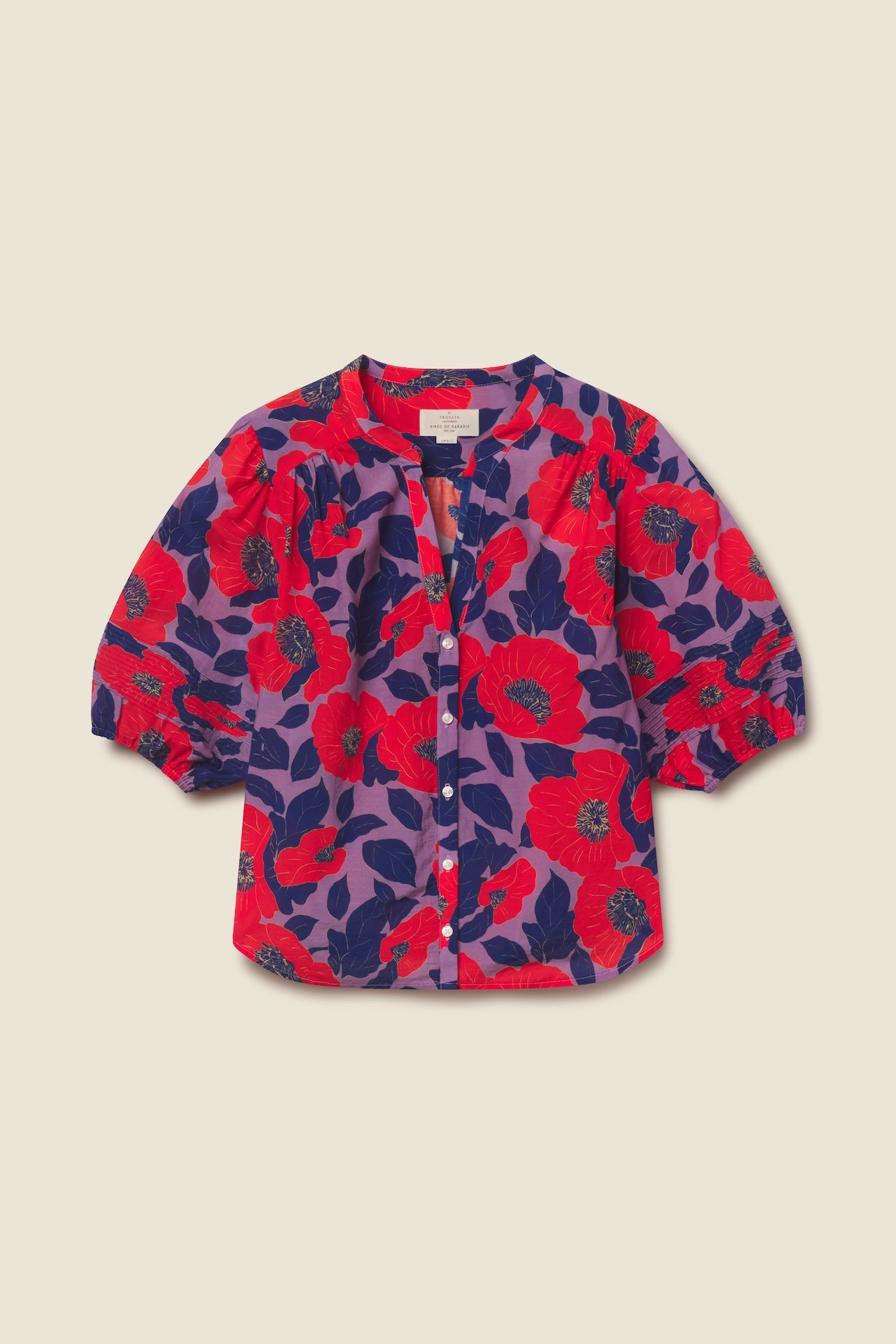 Loren Blouse Poincianna Floral