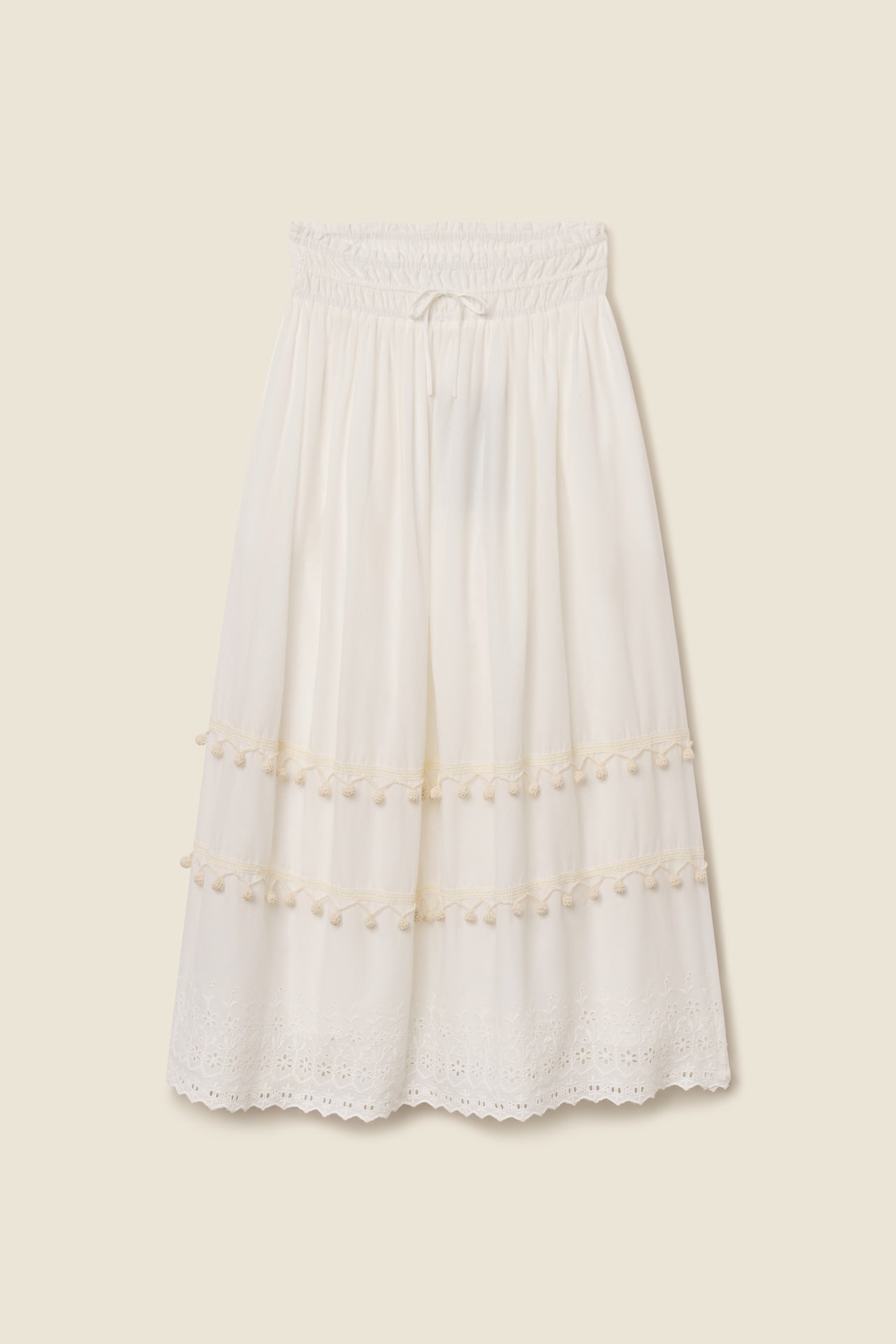 Bianca Skirt White Eyelet