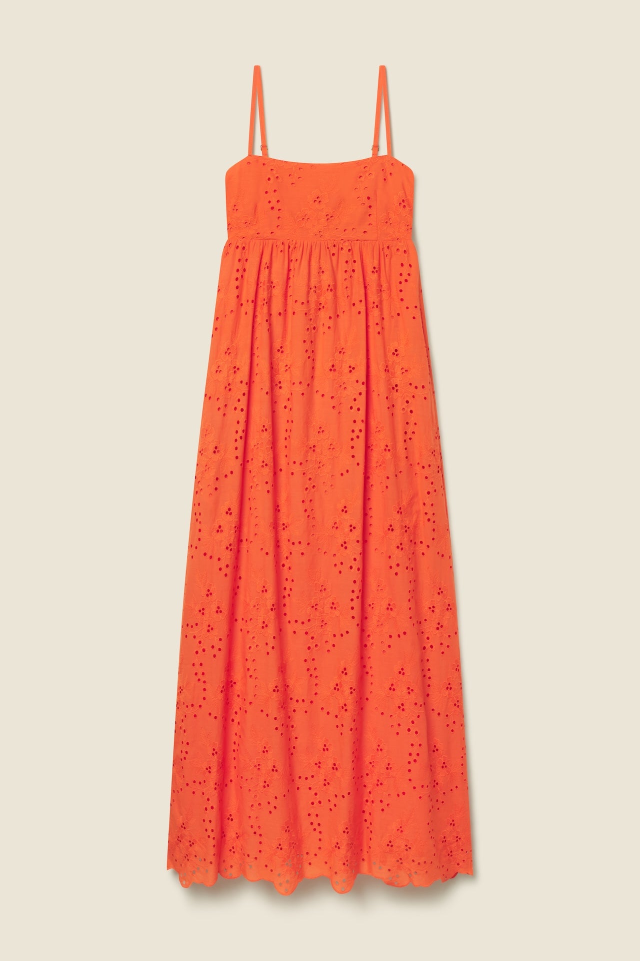 Mirela Dress Vermillion Eyelet