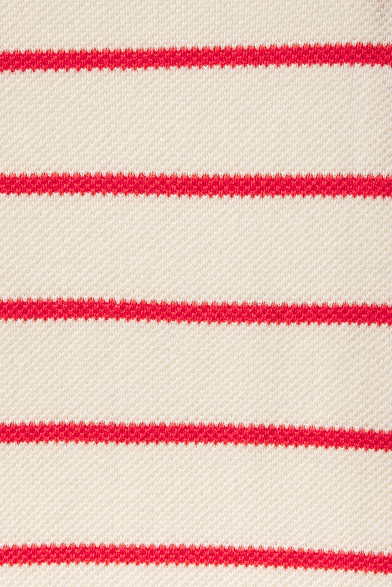 Cleo Sweater Antique White W/ Red Stripe