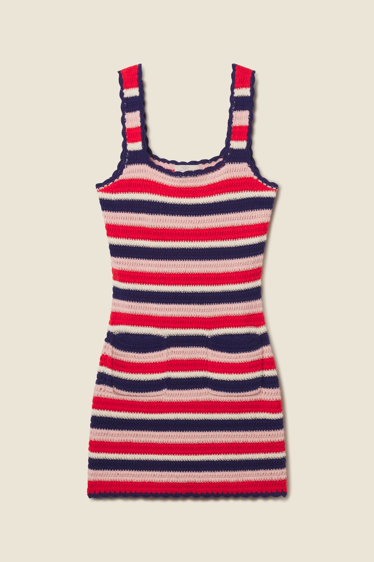 Jaida Sweater Tank Dress Multi Stripe