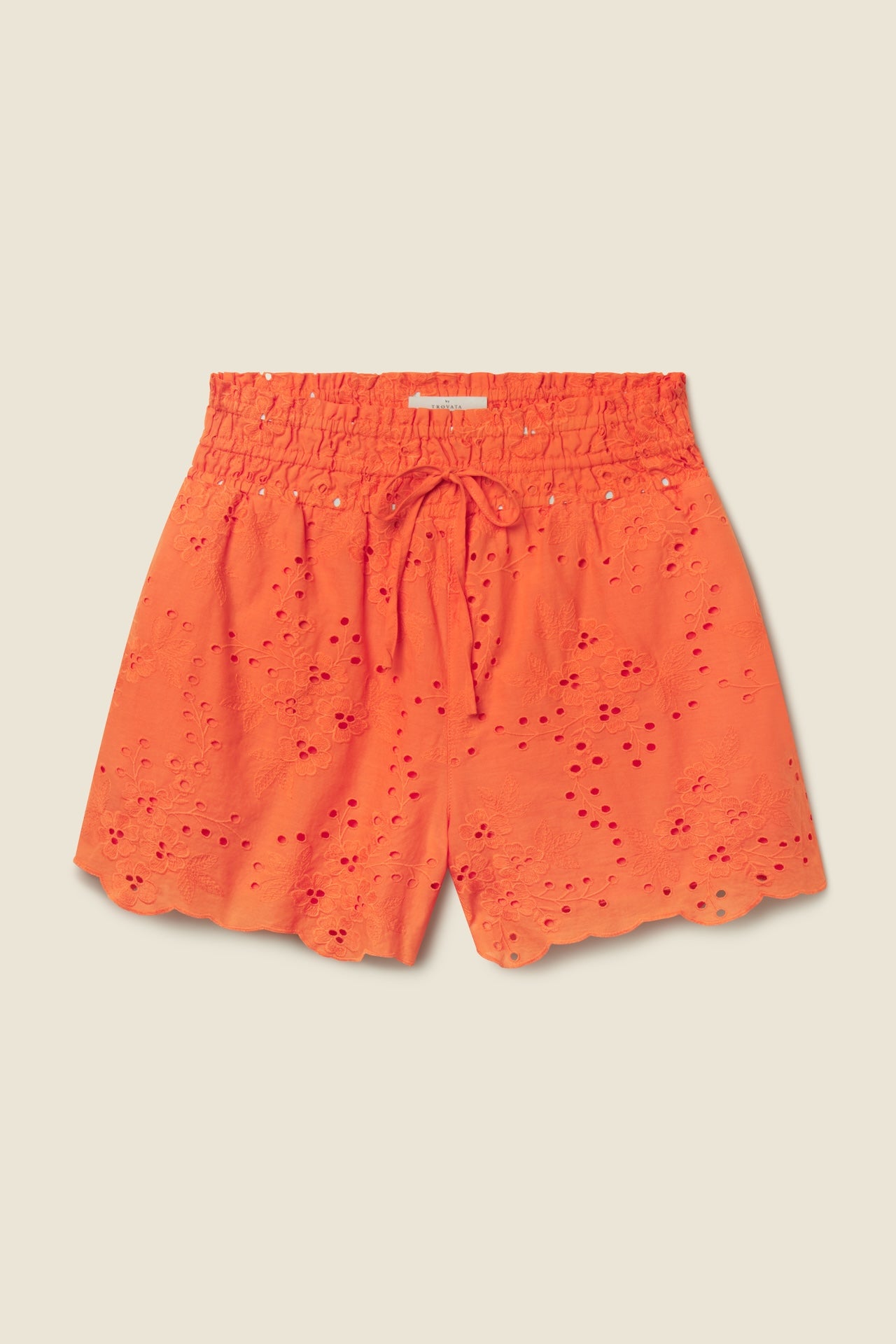 Frances Short Vermillion Eyelet