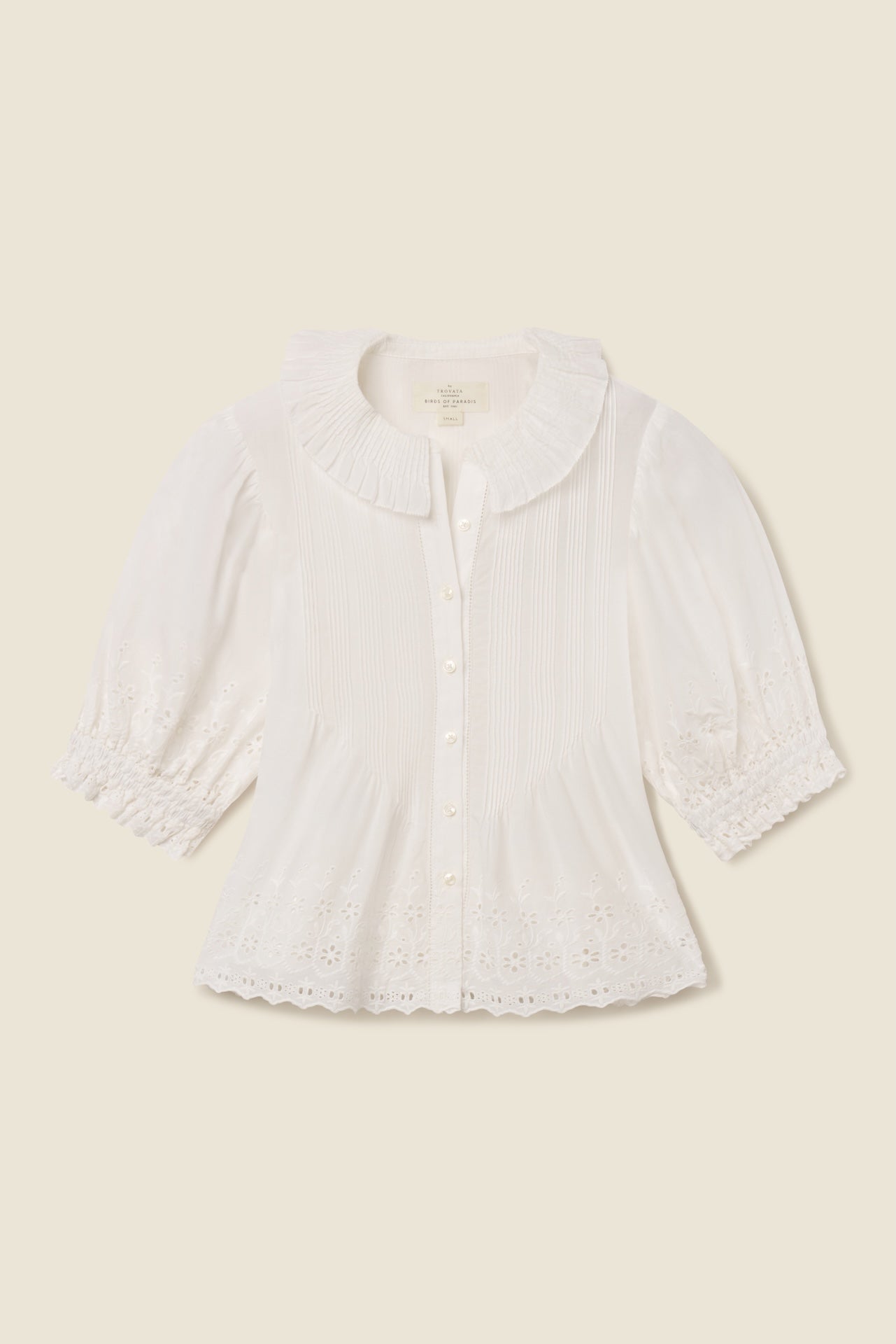 Jess Blouse White Eyelet