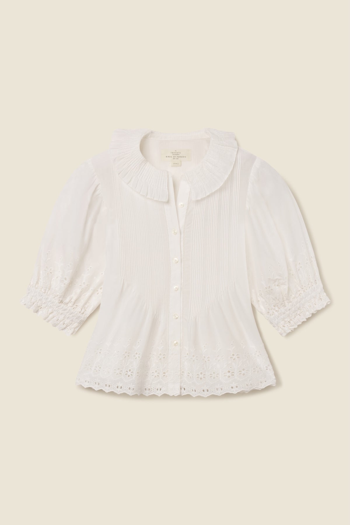 Jess Blouse White Eyelet