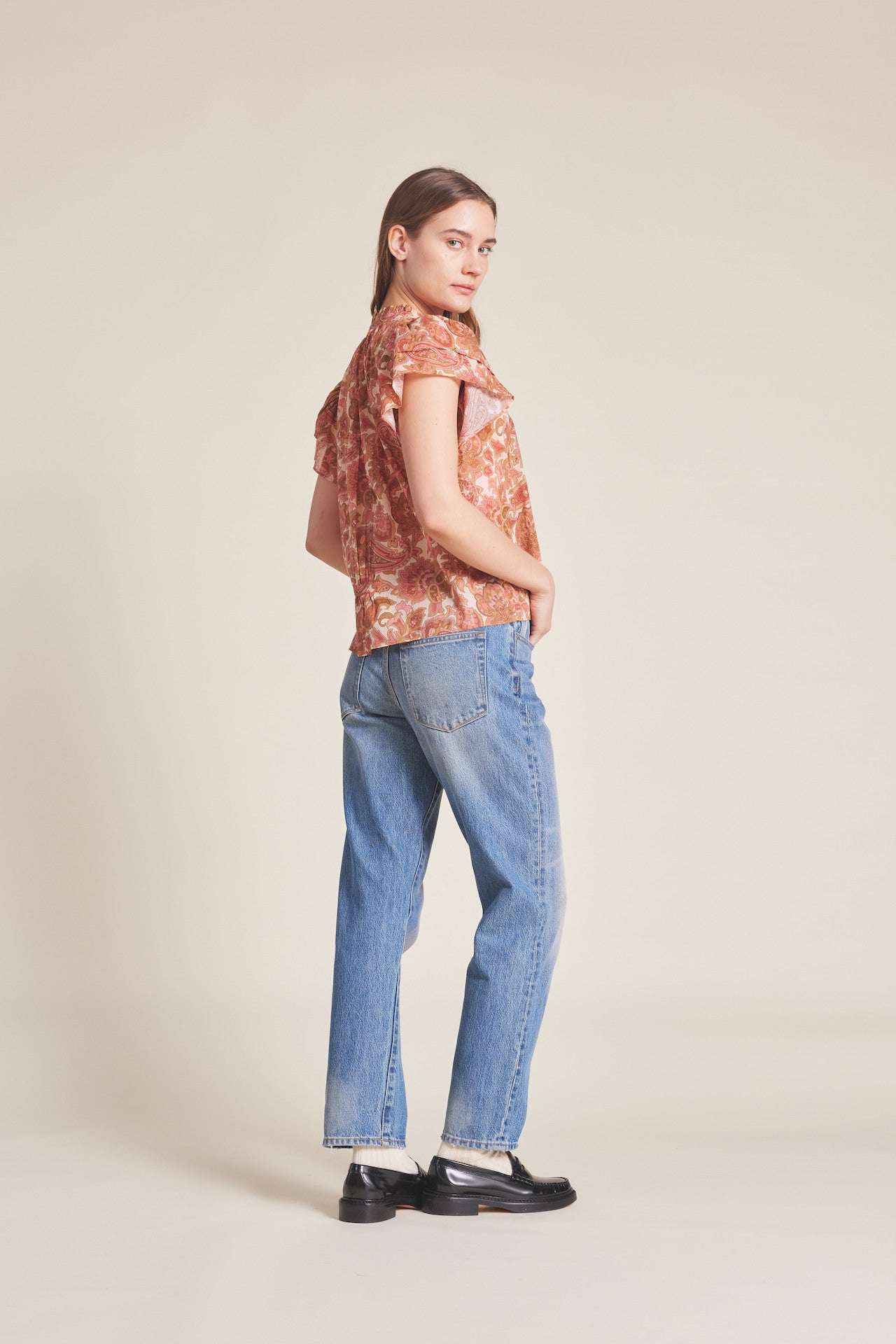 Clover Blouse Autumn Paisley