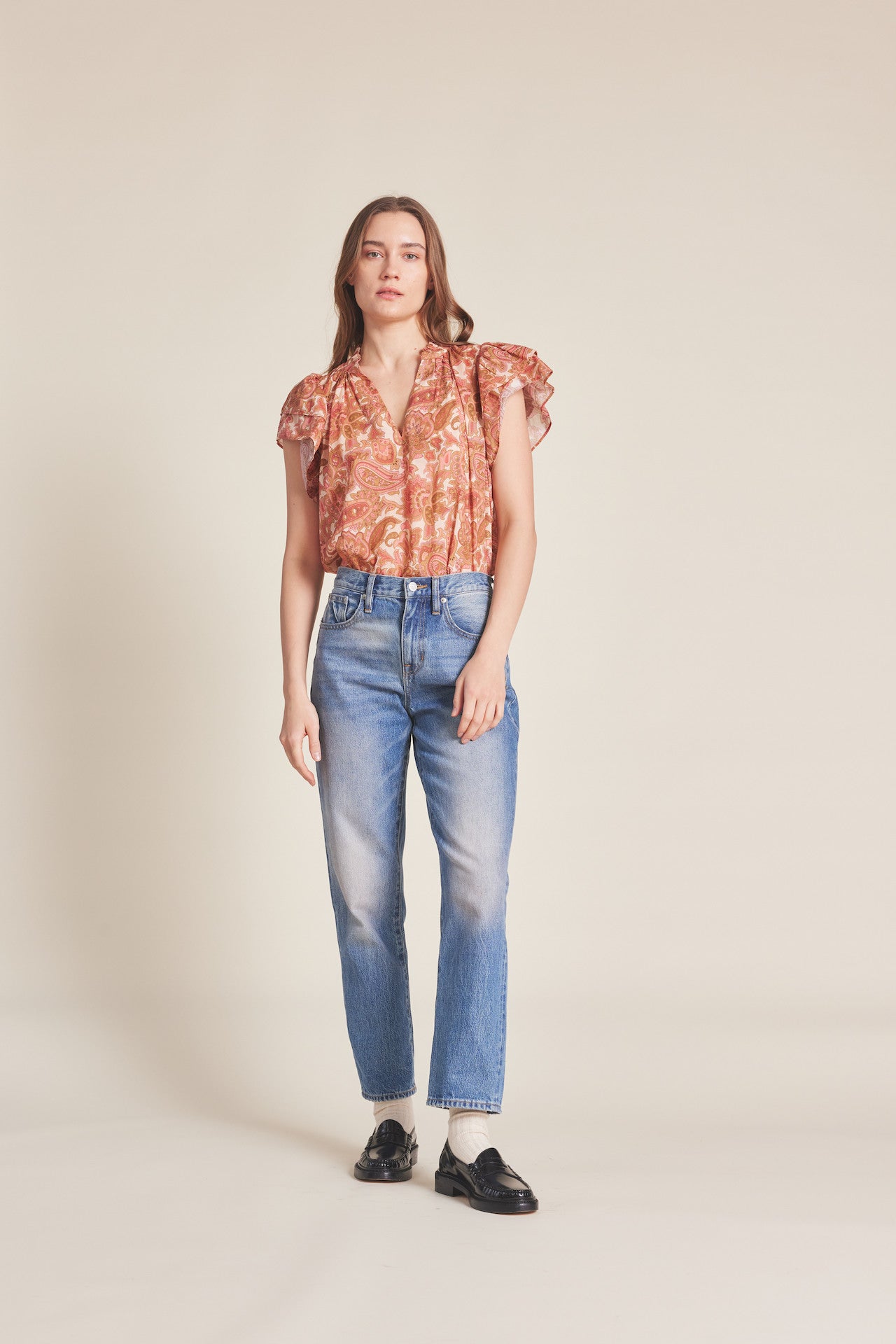 Clover Blouse Autumn Paisley