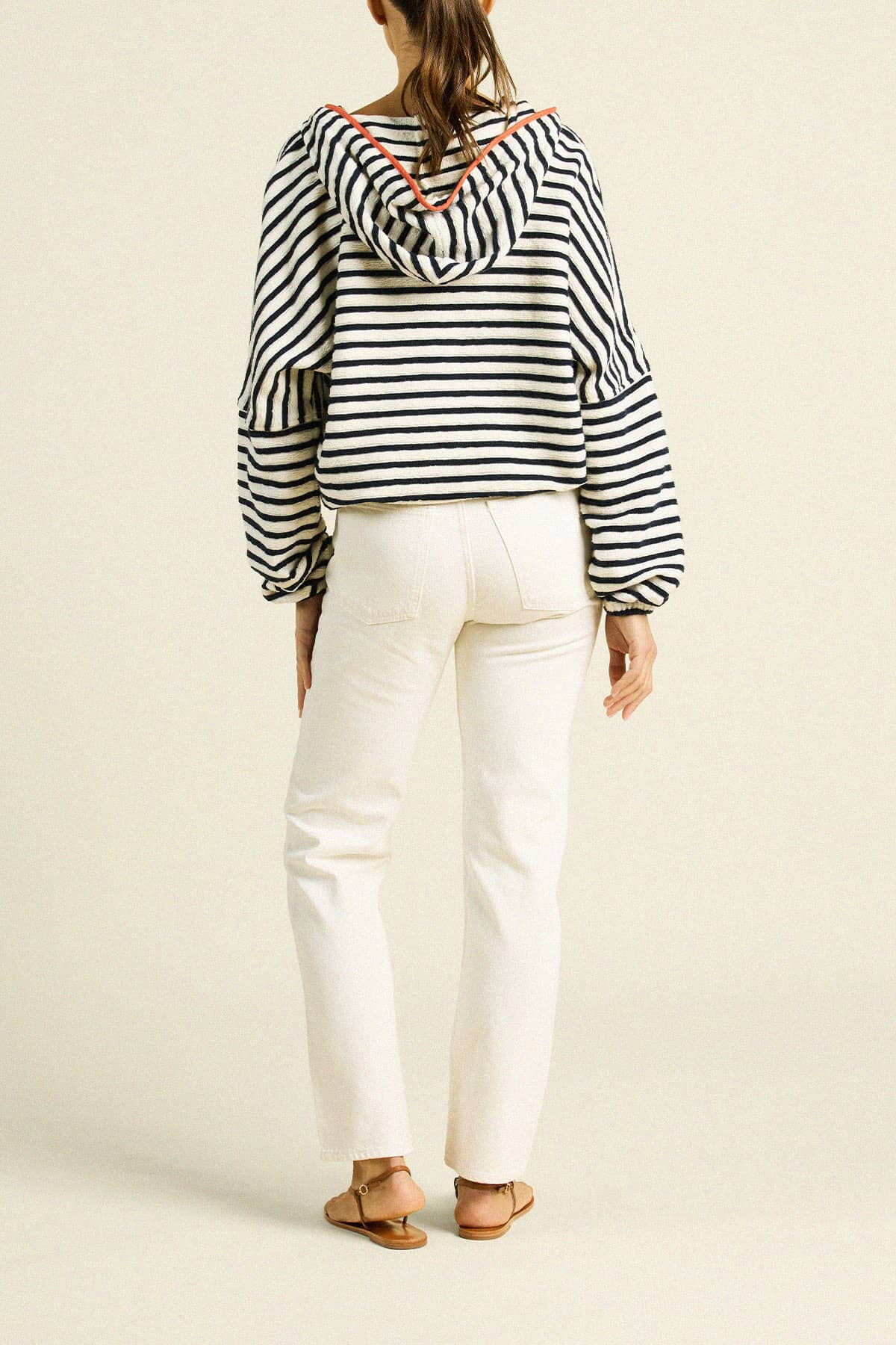 Andi Windbreaker Navy Stripe