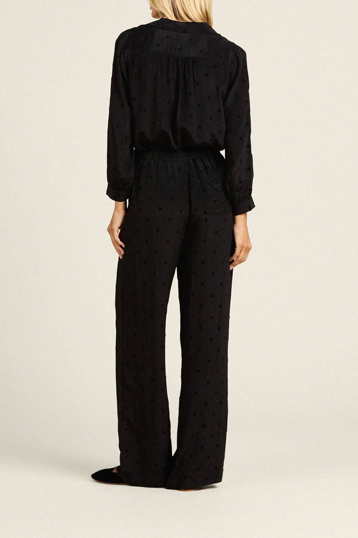 Vera Pant Black Polka Dots