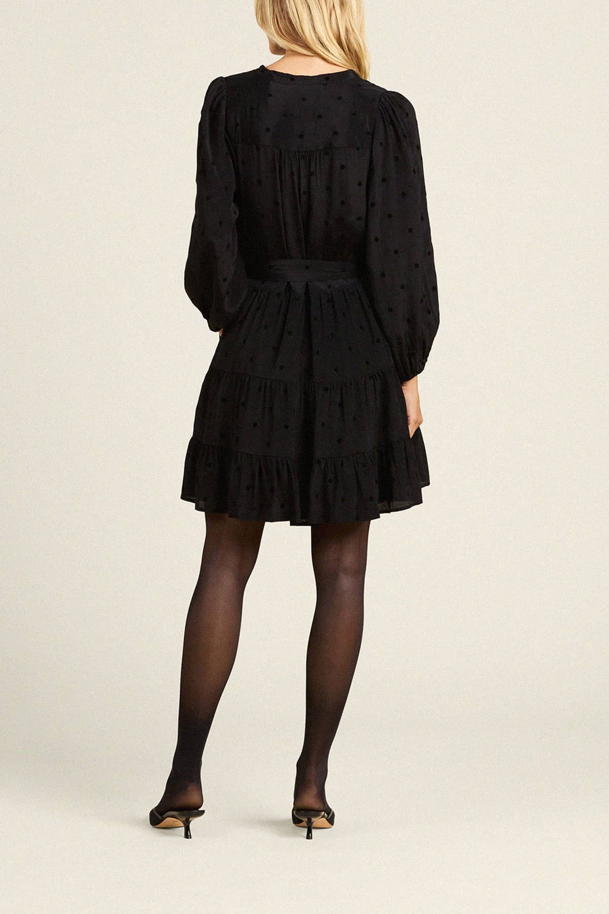 Celeste Dress Black Polka Dots