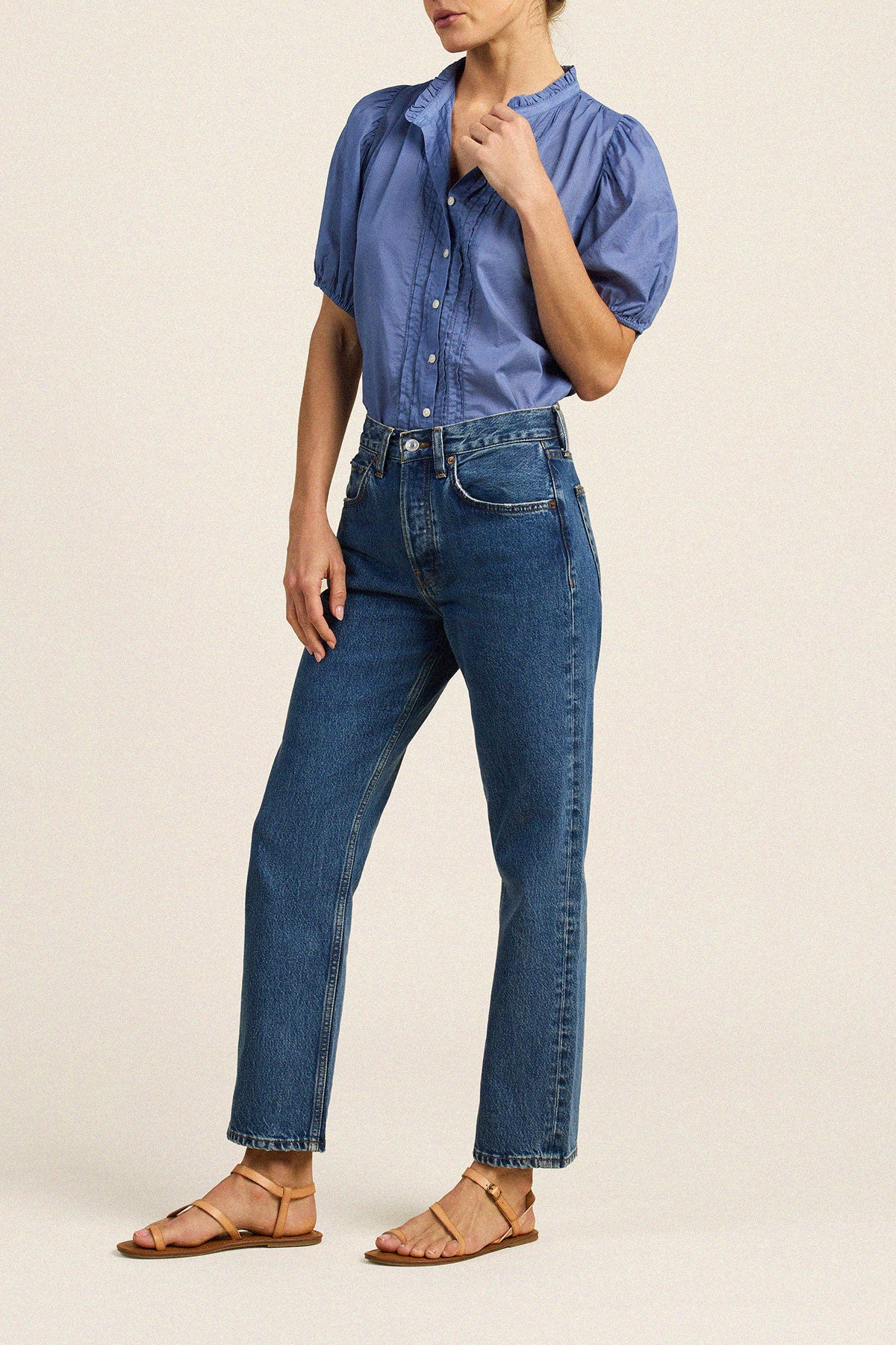 Mira Blouse Blue Cove
