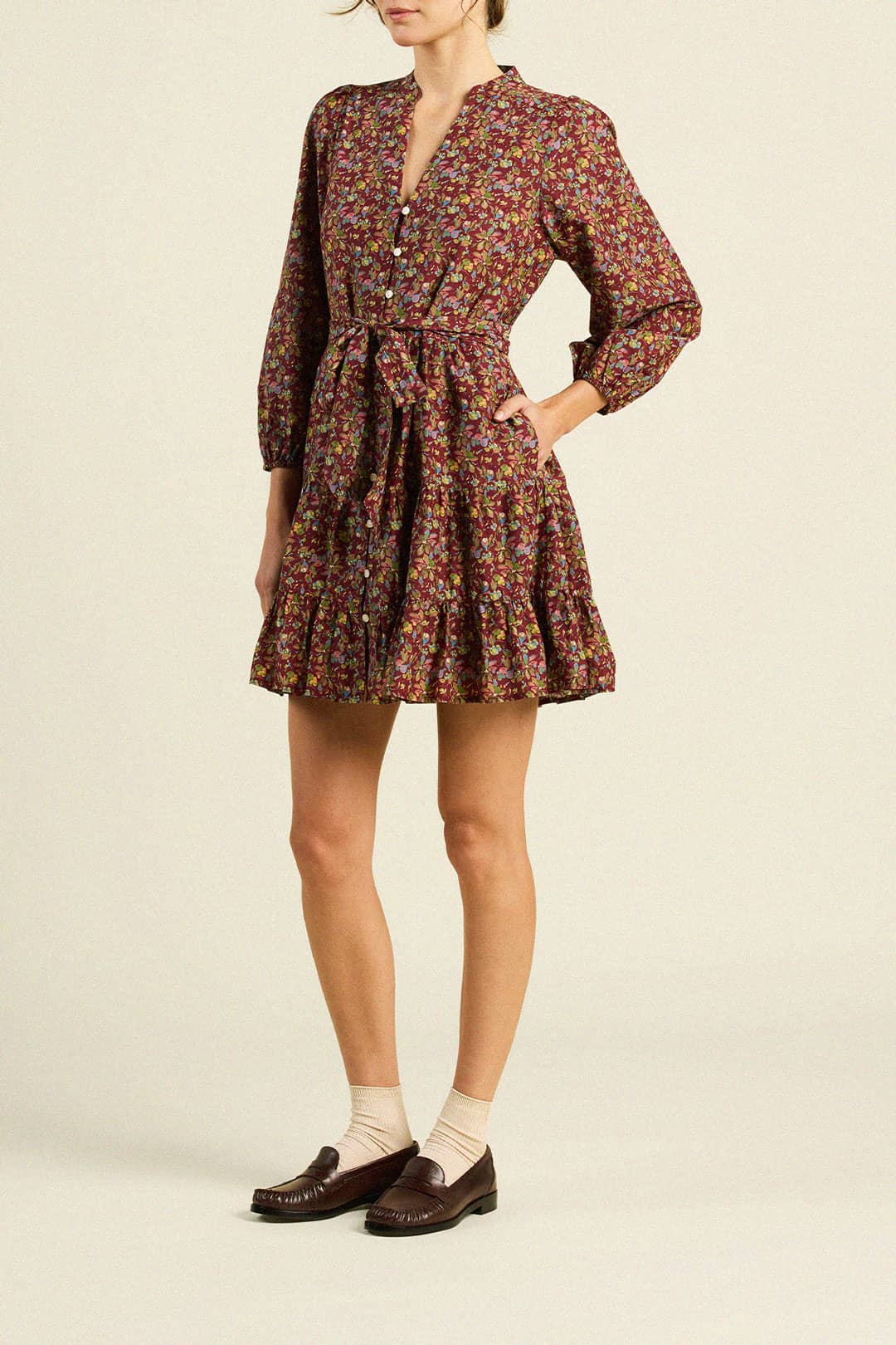 Celeste Dress Brandied Pear