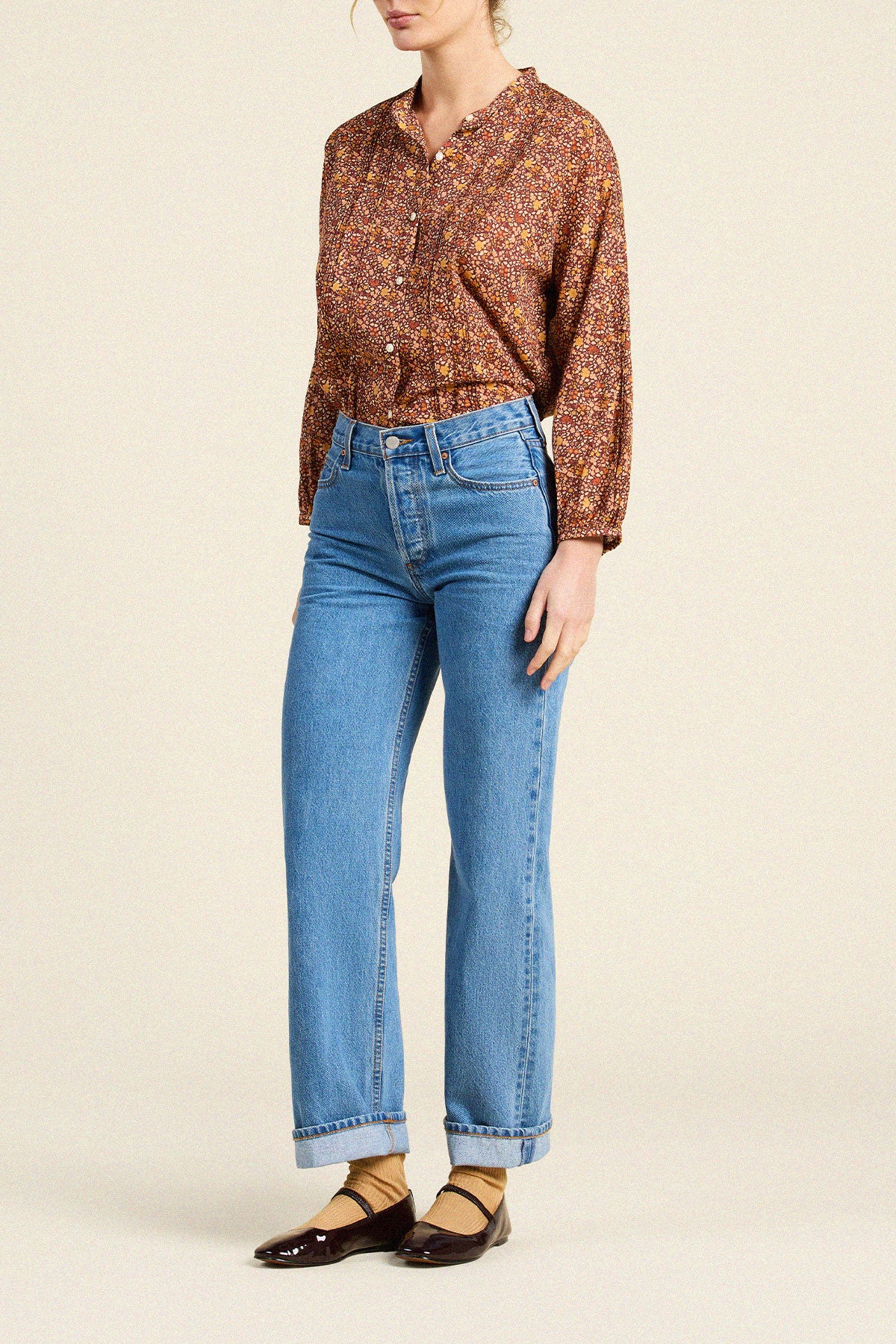 Trovata Jordyn blouse in Briarwood, cotton — view 4