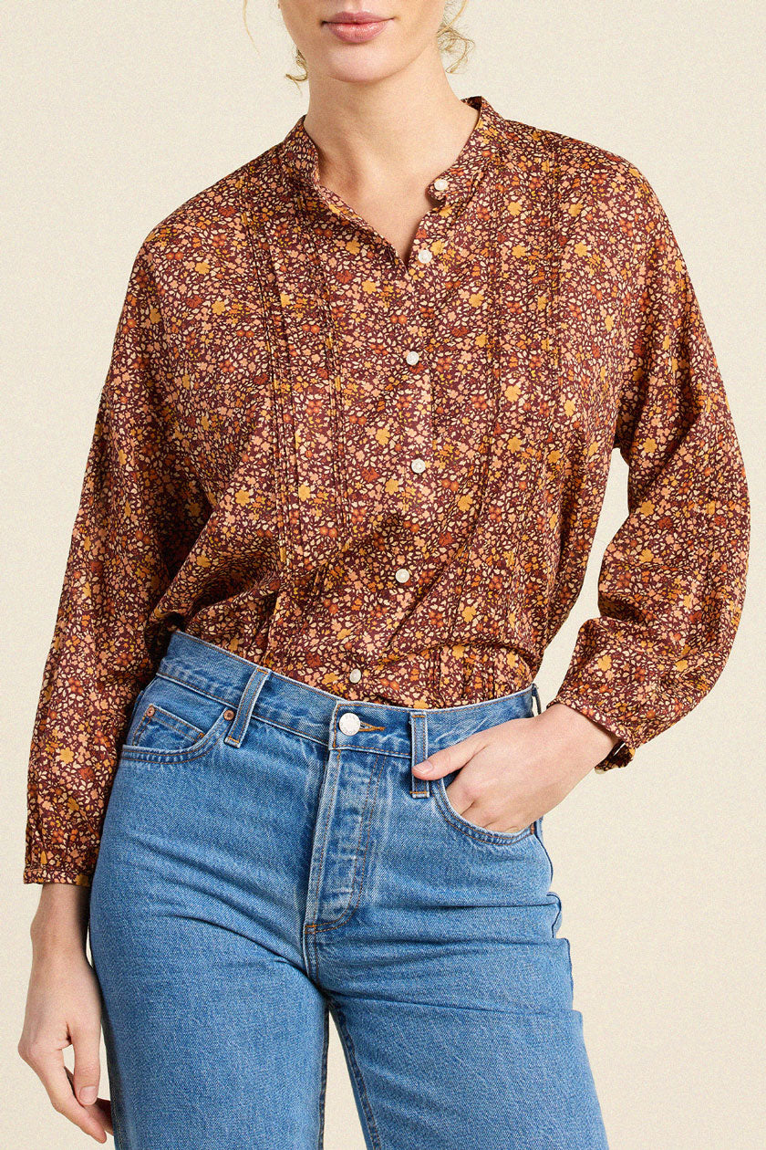 Trovata Jordyn blouse in Briarwood, cotton — view 2