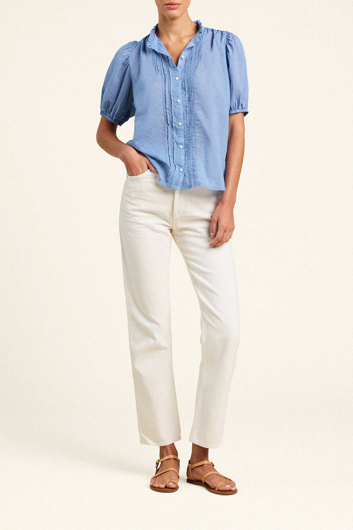 Mira Blouse Brisa Houndstooth