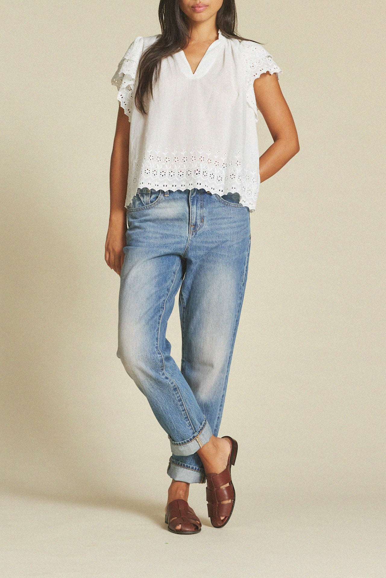 Clover Blouse Summer Eyelet