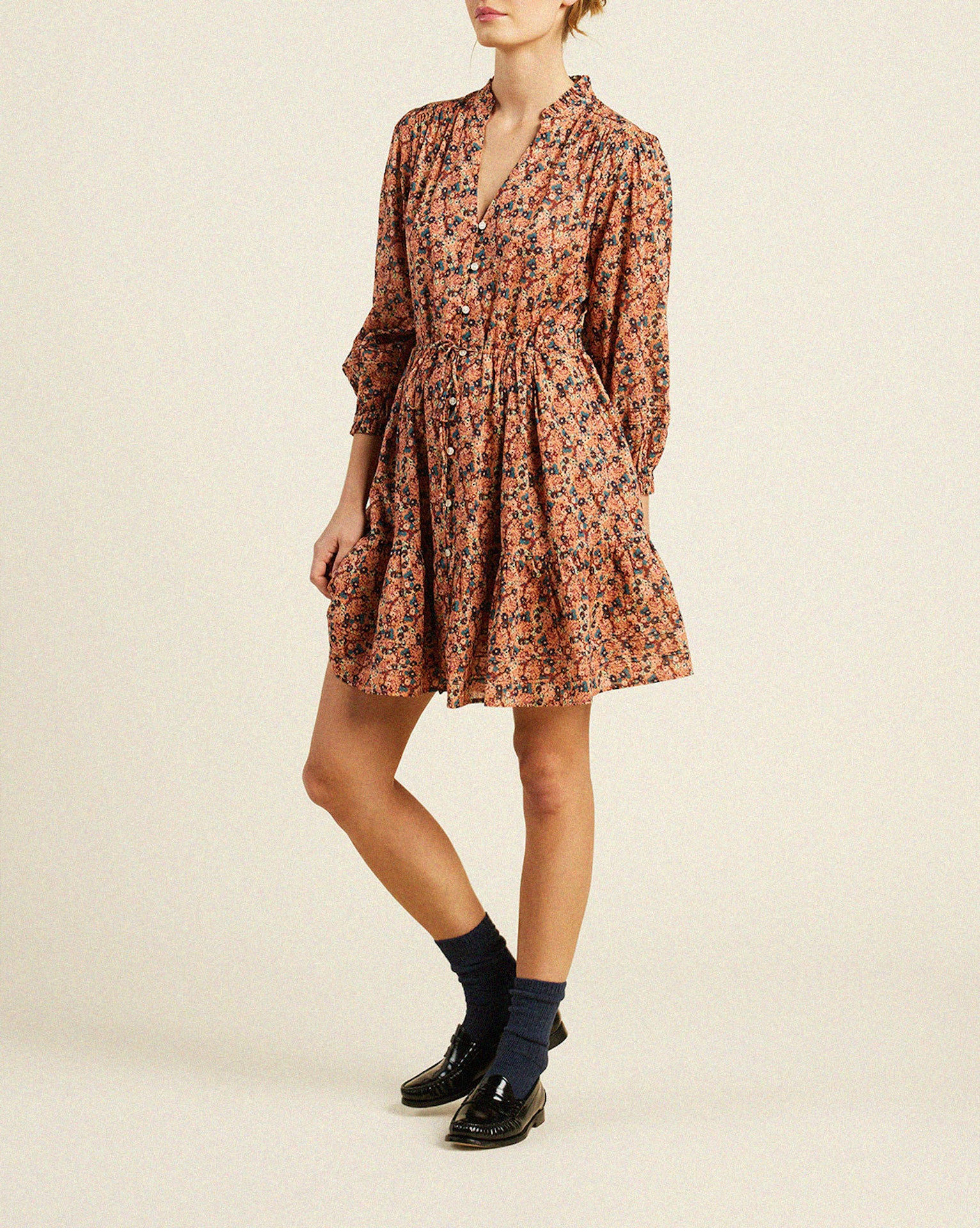 Yulia Dress Cranberry Ditsy