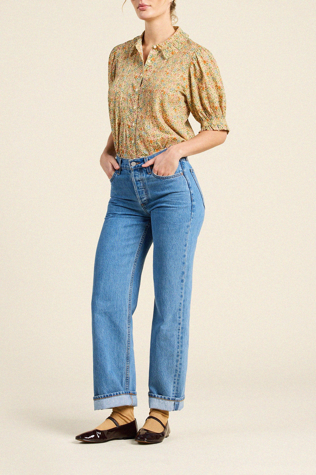 Trovata Jess blouse in Gardenette, cotton — view 4